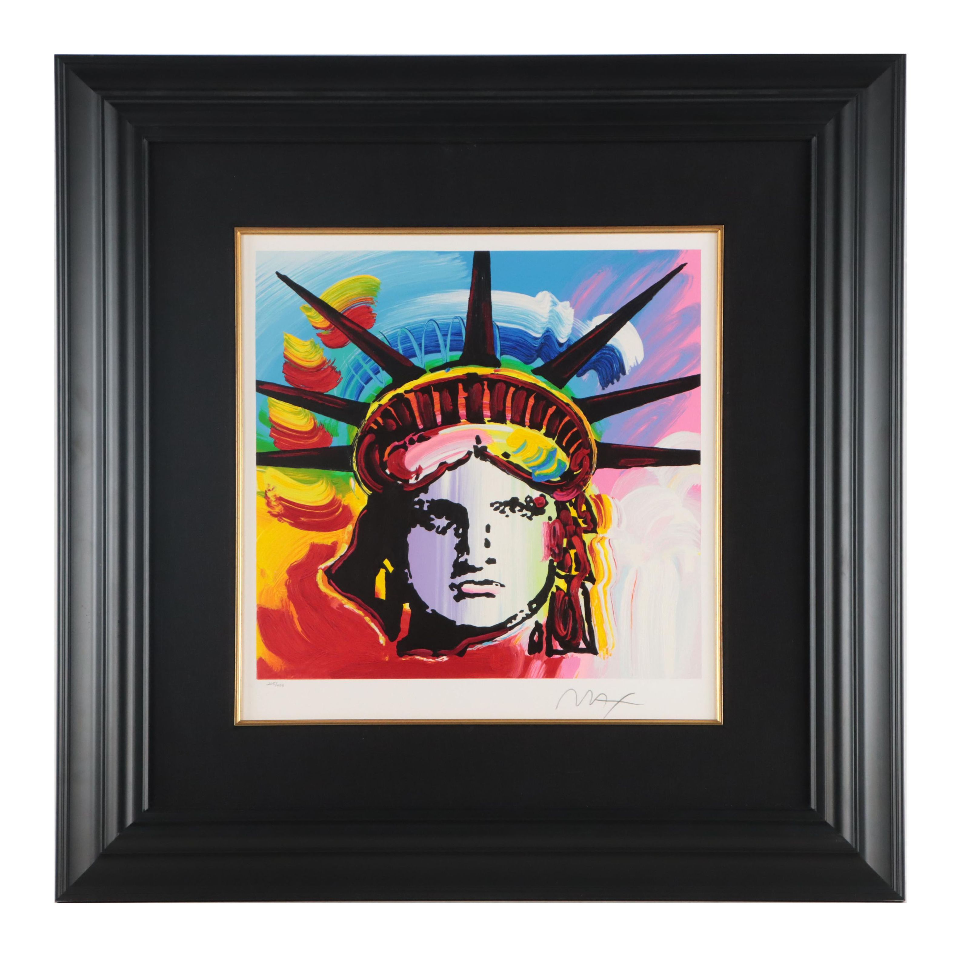Peter Max Serigraph "Liberty Head II," 2015