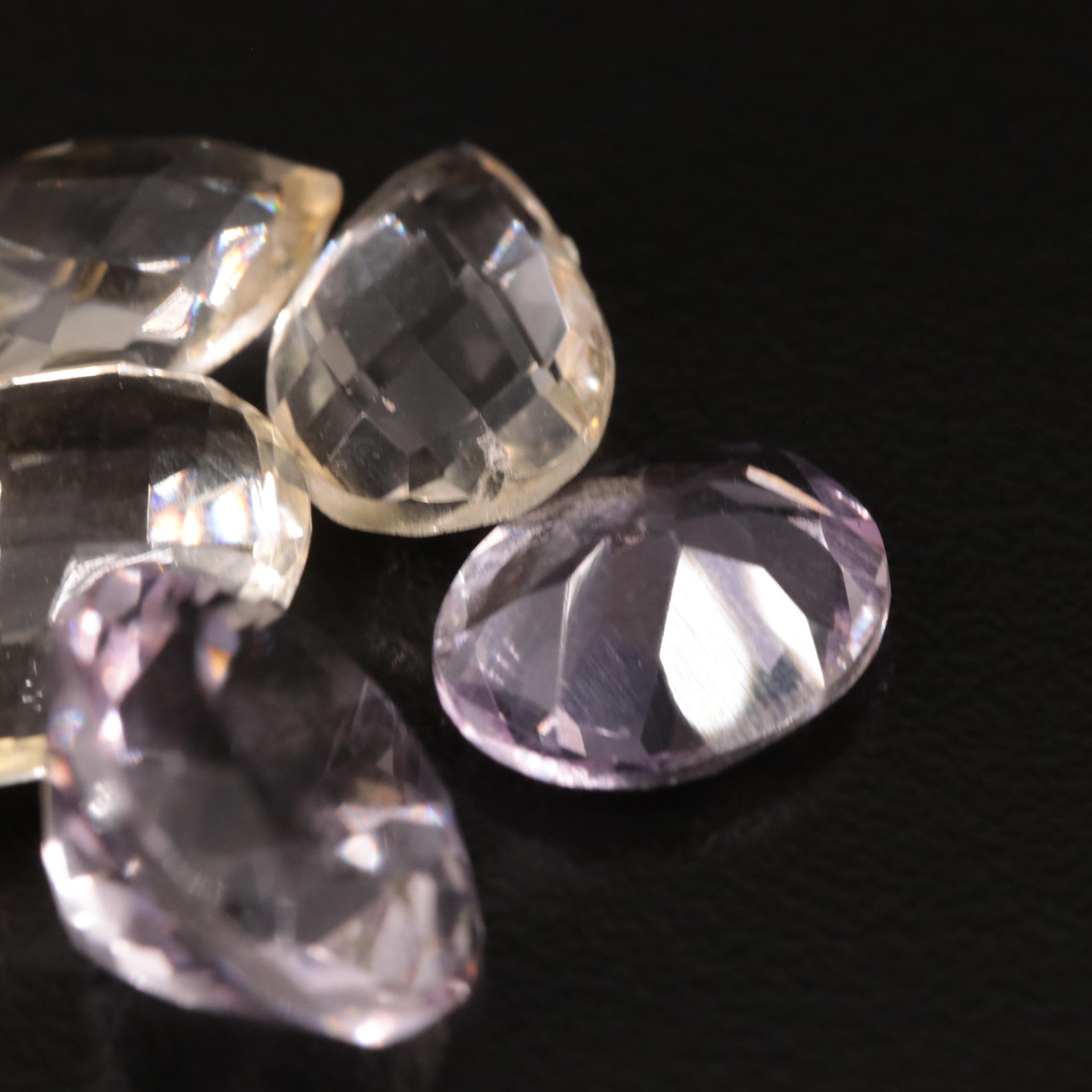 Loose 22.50 CTW Amethyst and Citrine Lot