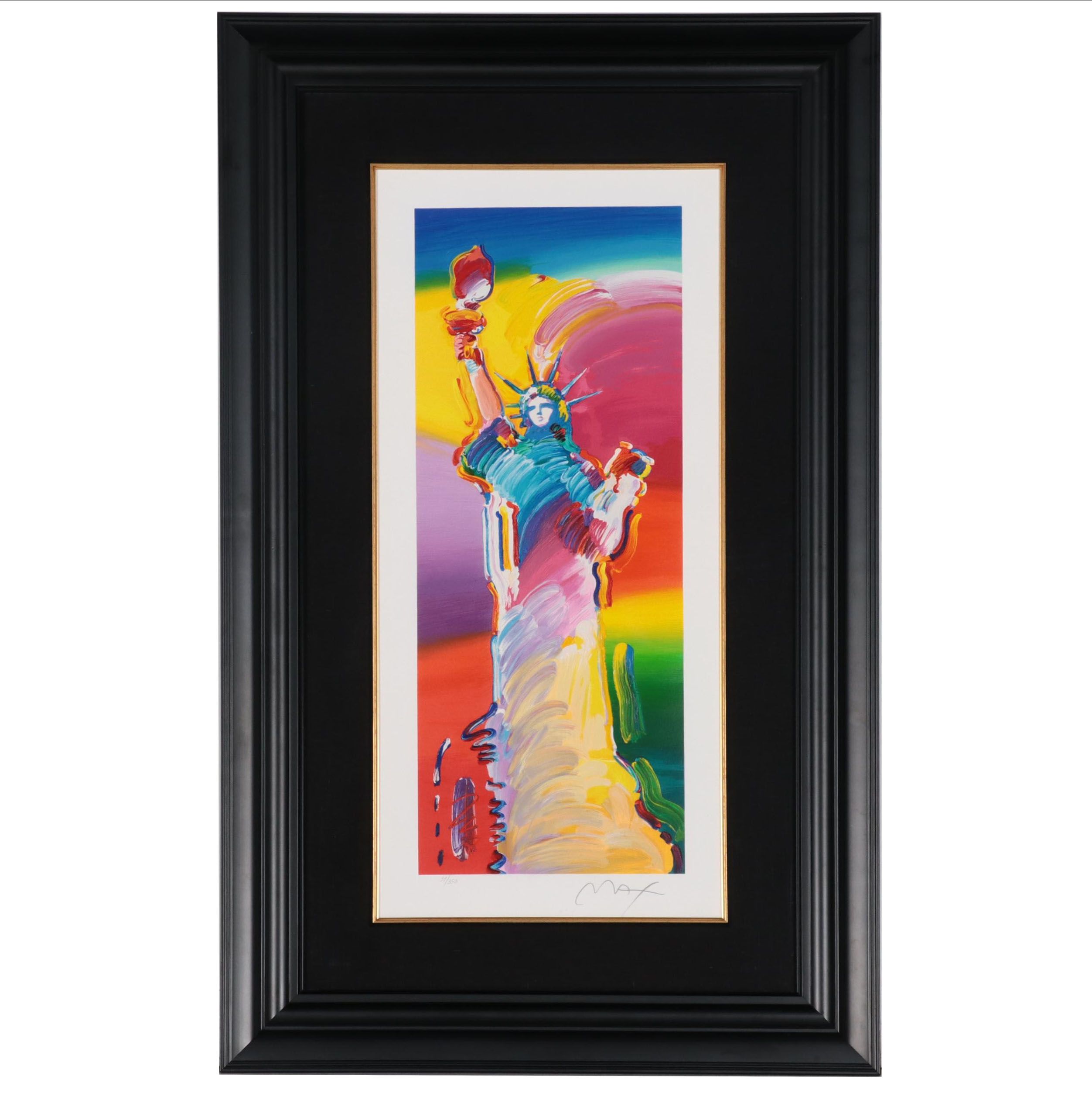 Peter Max Serigraph "Statue of Liberty," 2014