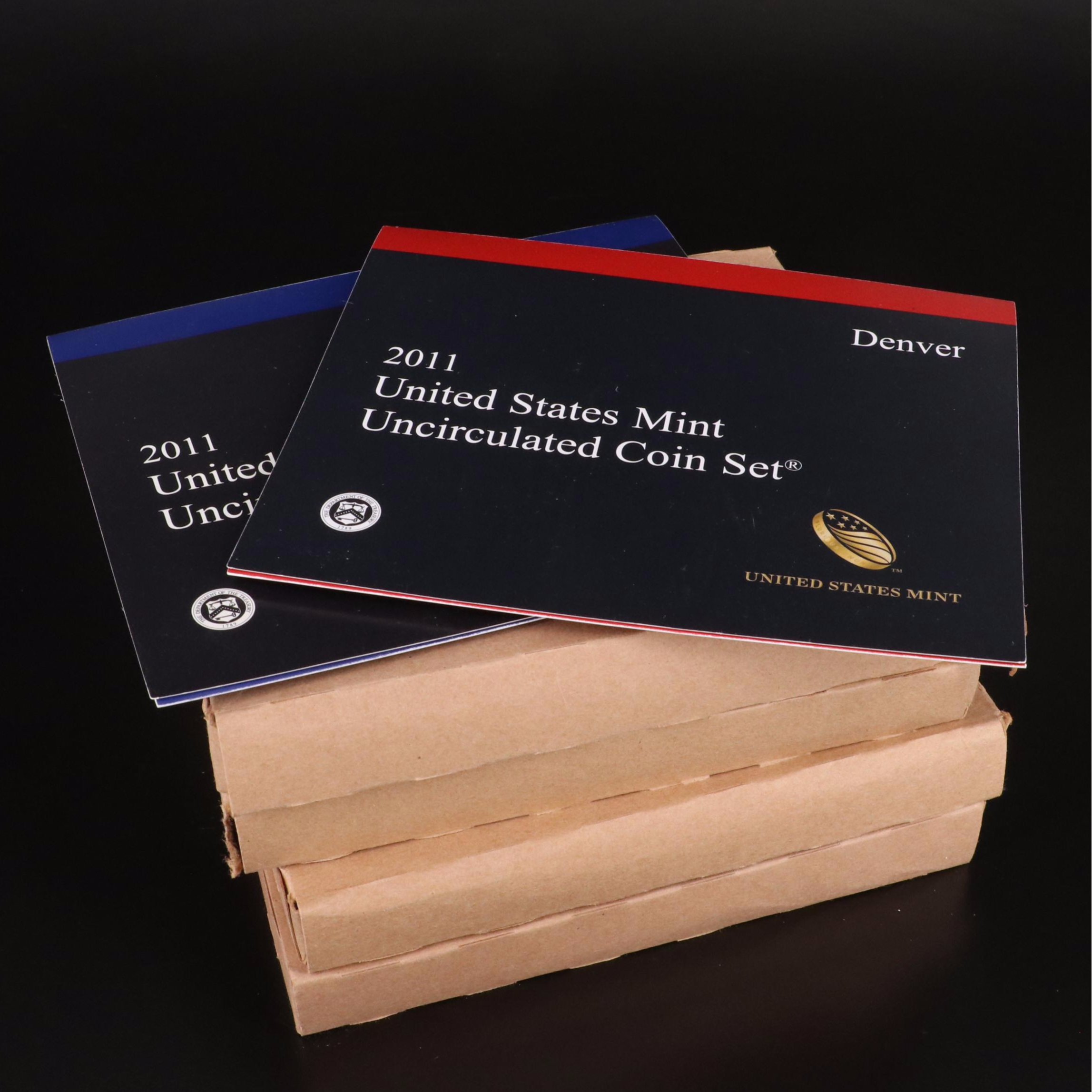 Group of Five Different Modern United States Mint Sets