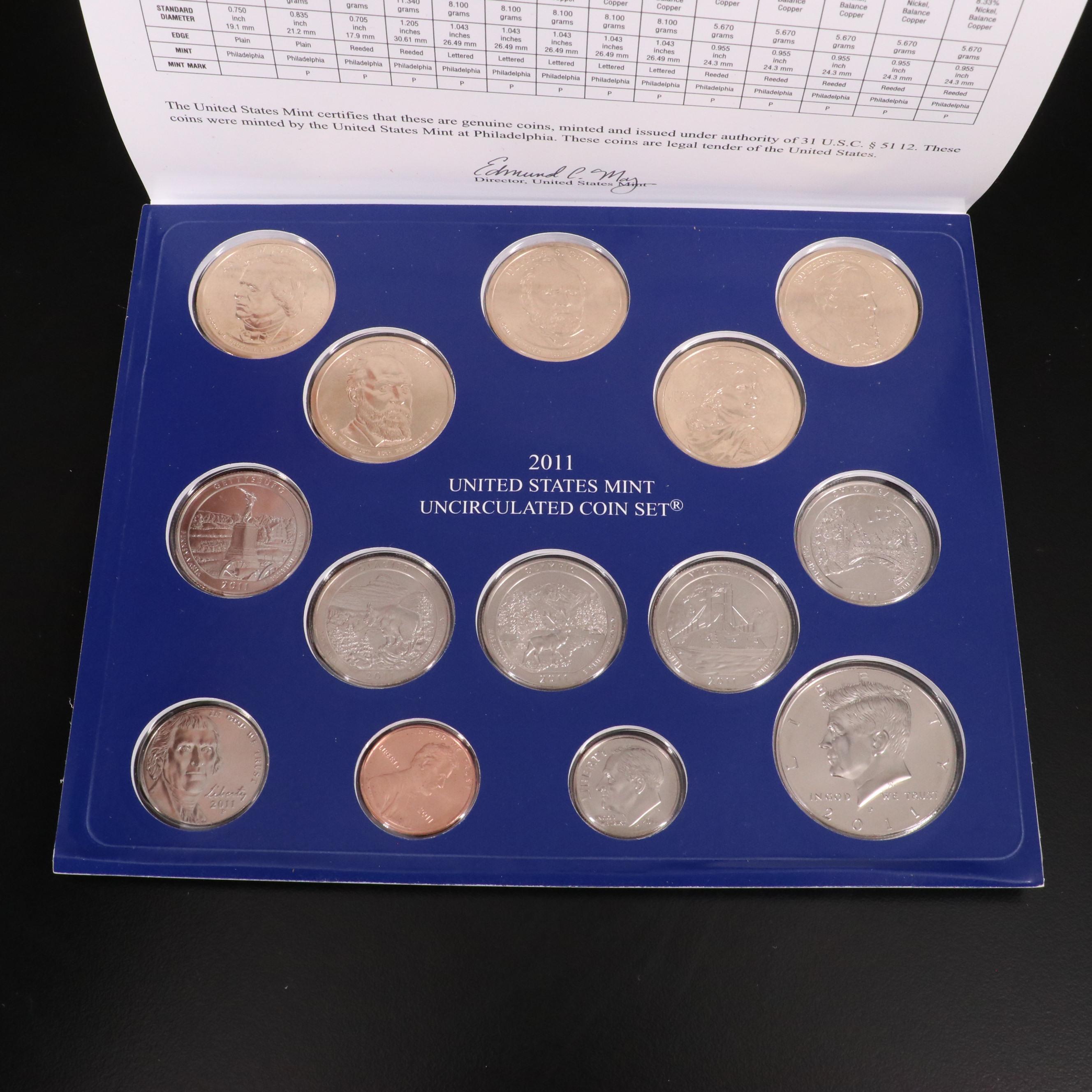 Group of Five Different Modern United States Mint Sets