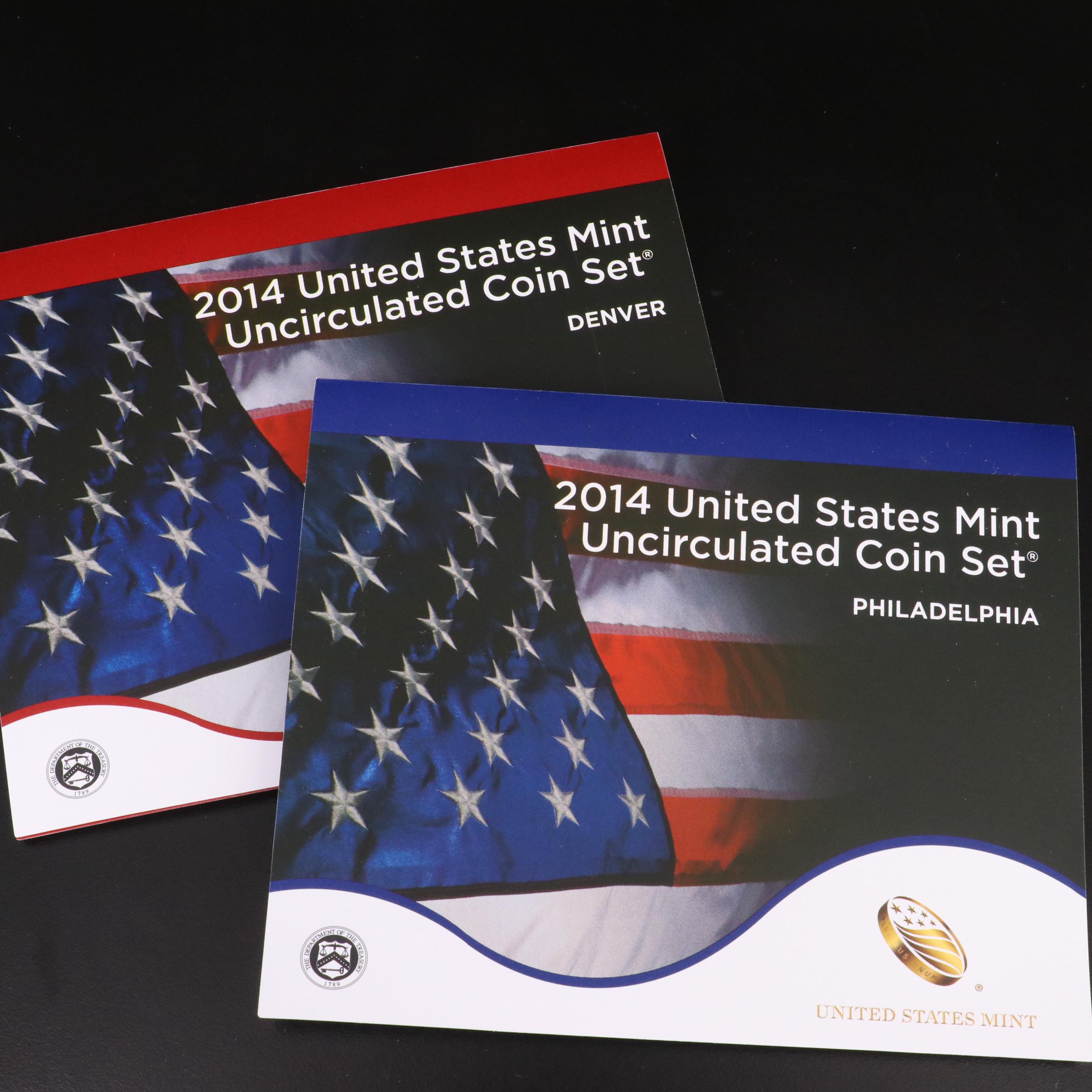 Group of Five Different Modern United States Mint Sets