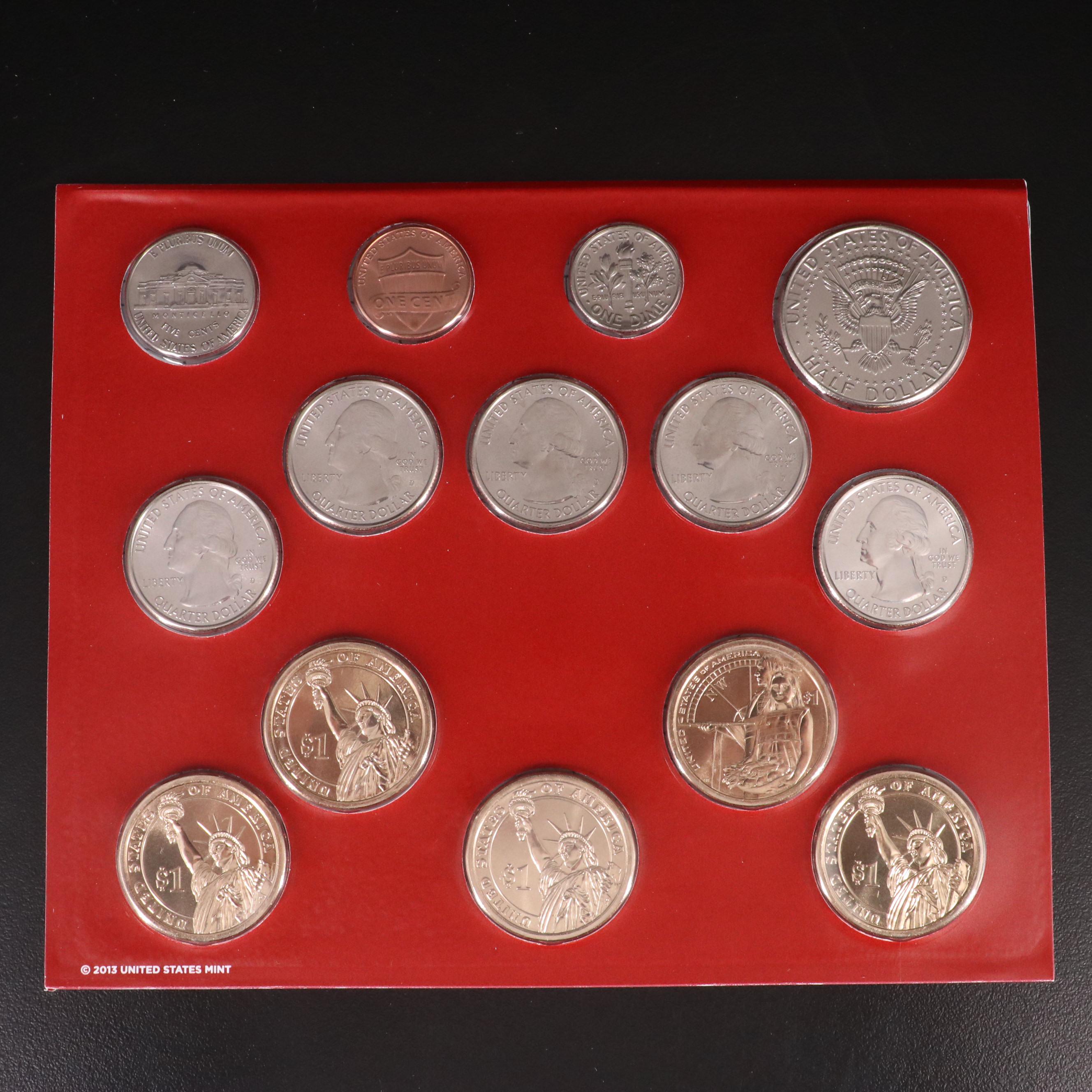 Group of Five Different Modern United States Mint Sets