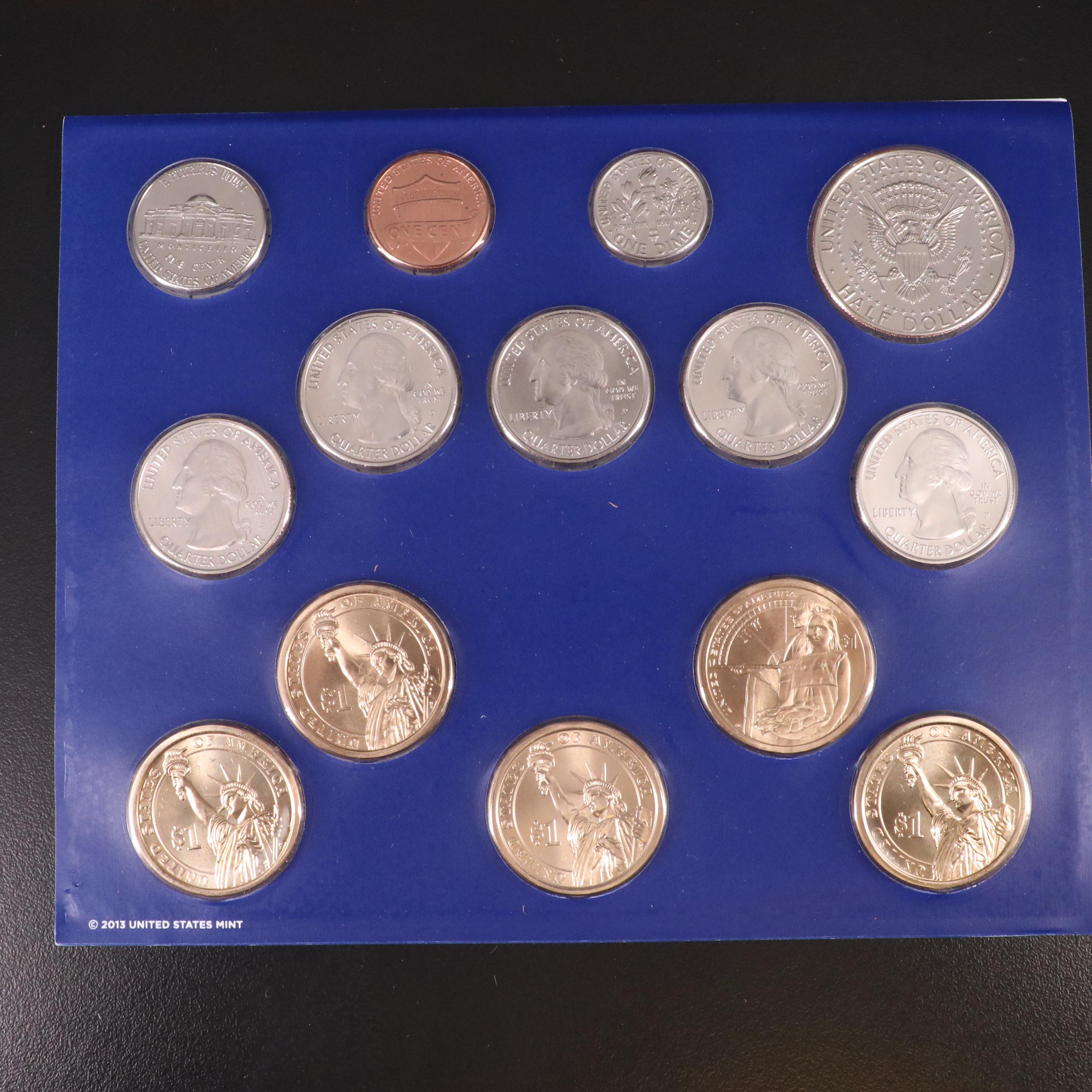Group of Five Different Modern United States Mint Sets