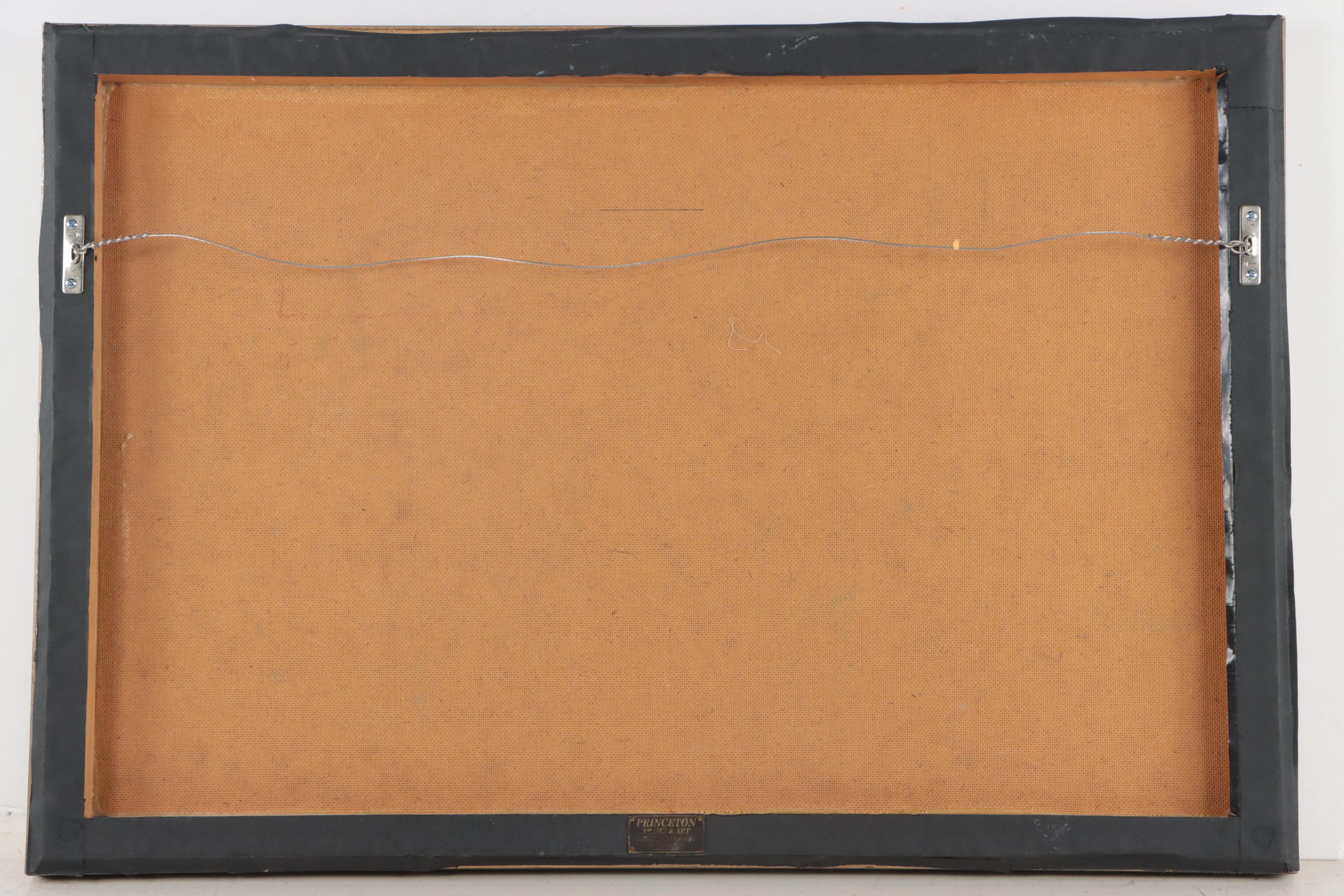 Thomas Locker Oil Painting of Sweeping Landscape, 1967