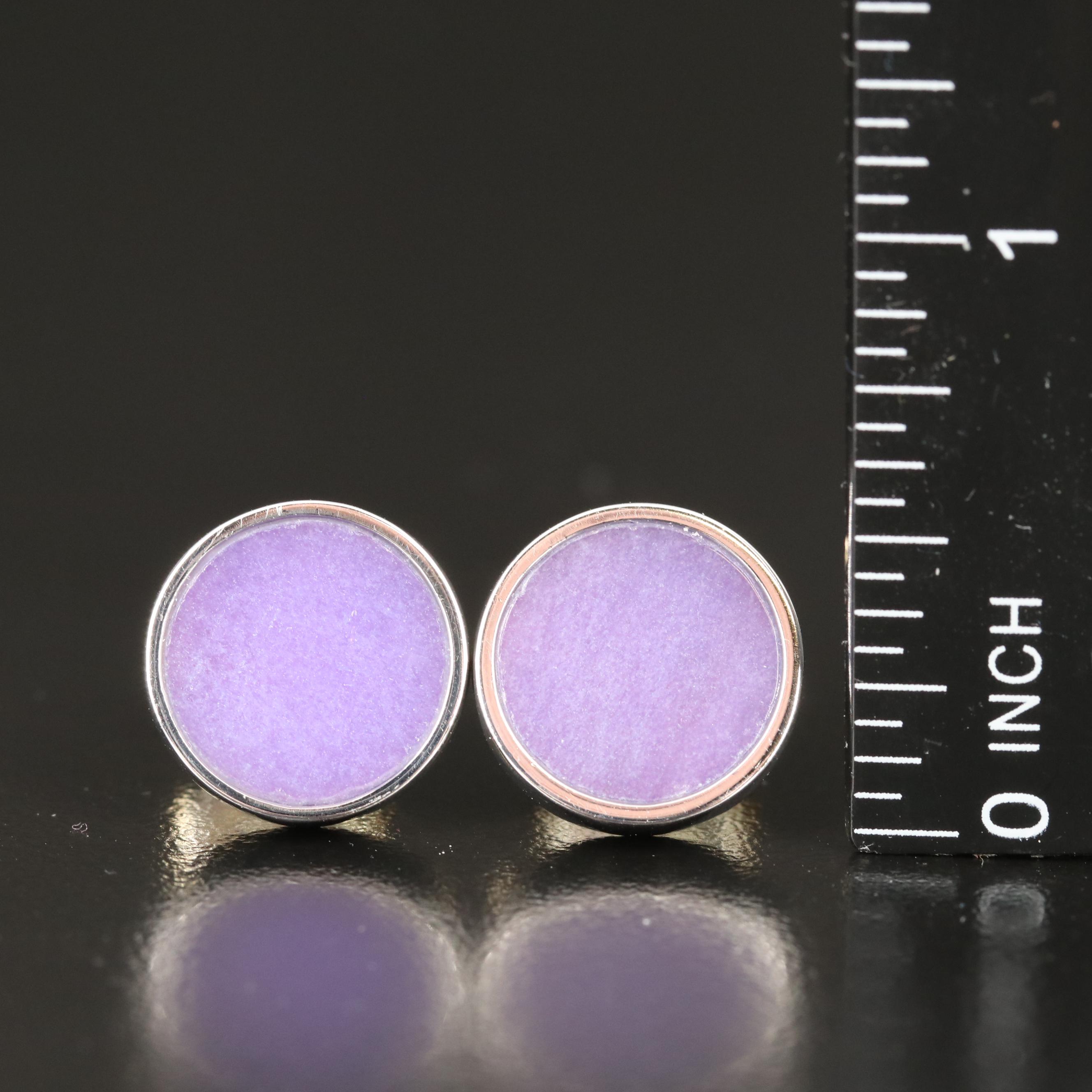 Sterling Quartzite Button Earrings