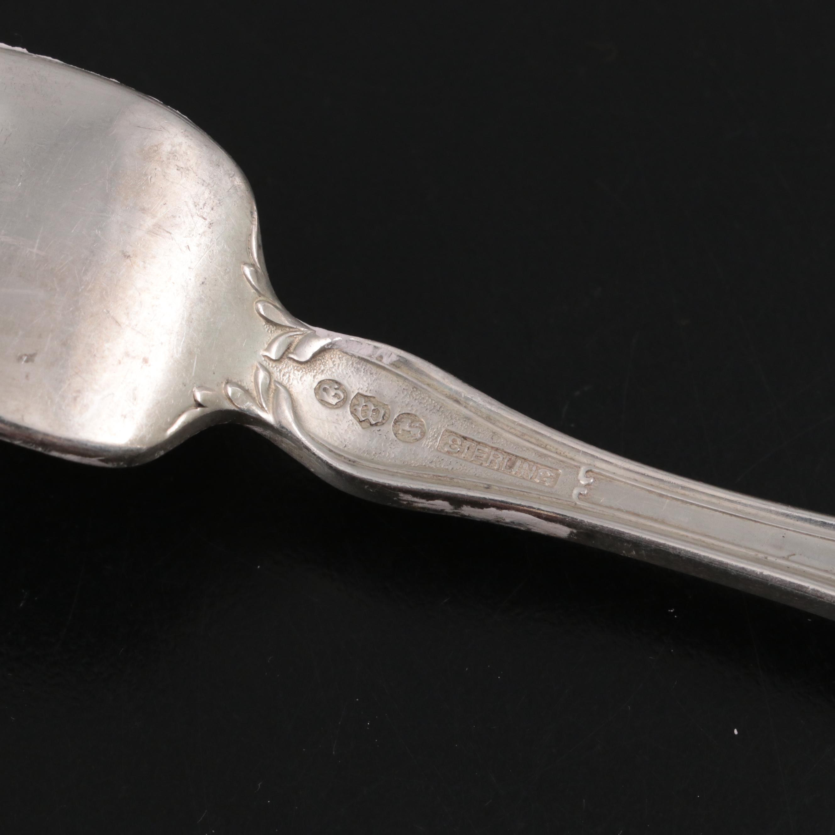 Watson and International Sterling Silver Flatware Service with Floral Handles