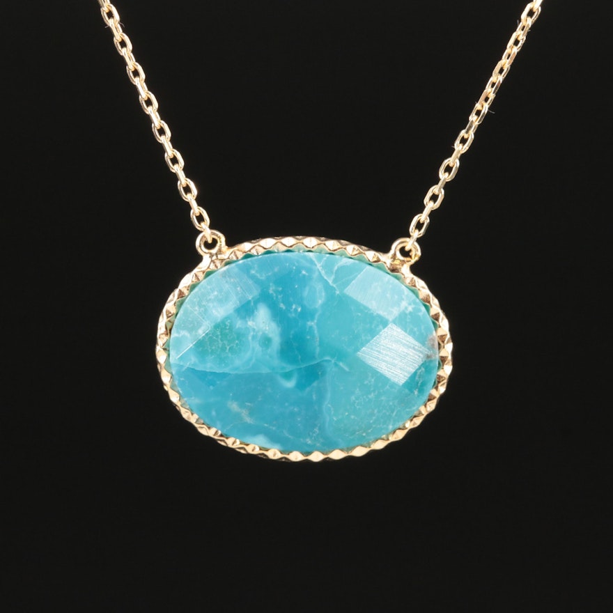 Sterling Turquoise Necklace