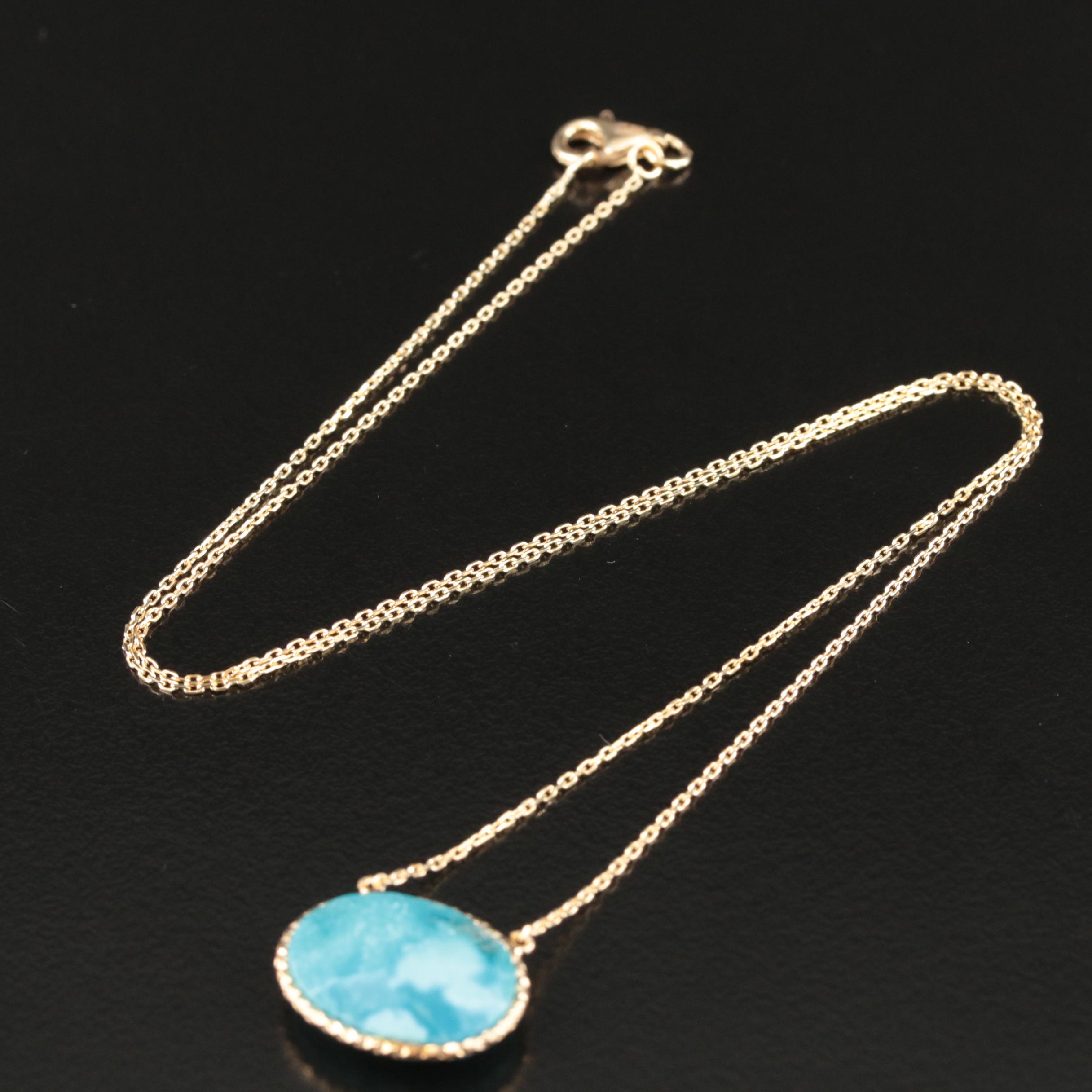 Sterling Turquoise Necklace