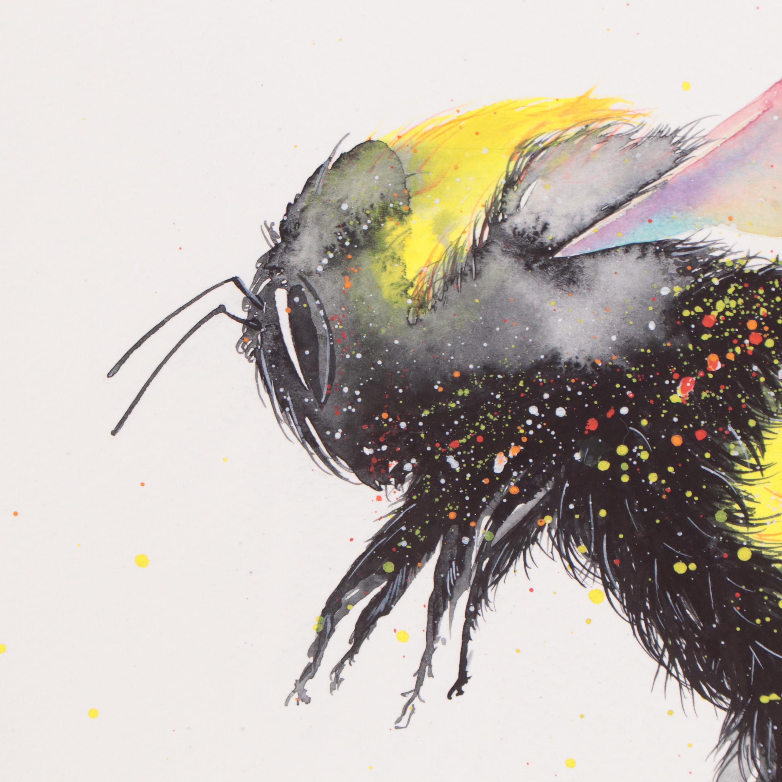 Alyona Glushchenko Watercolor of Bee, 2022