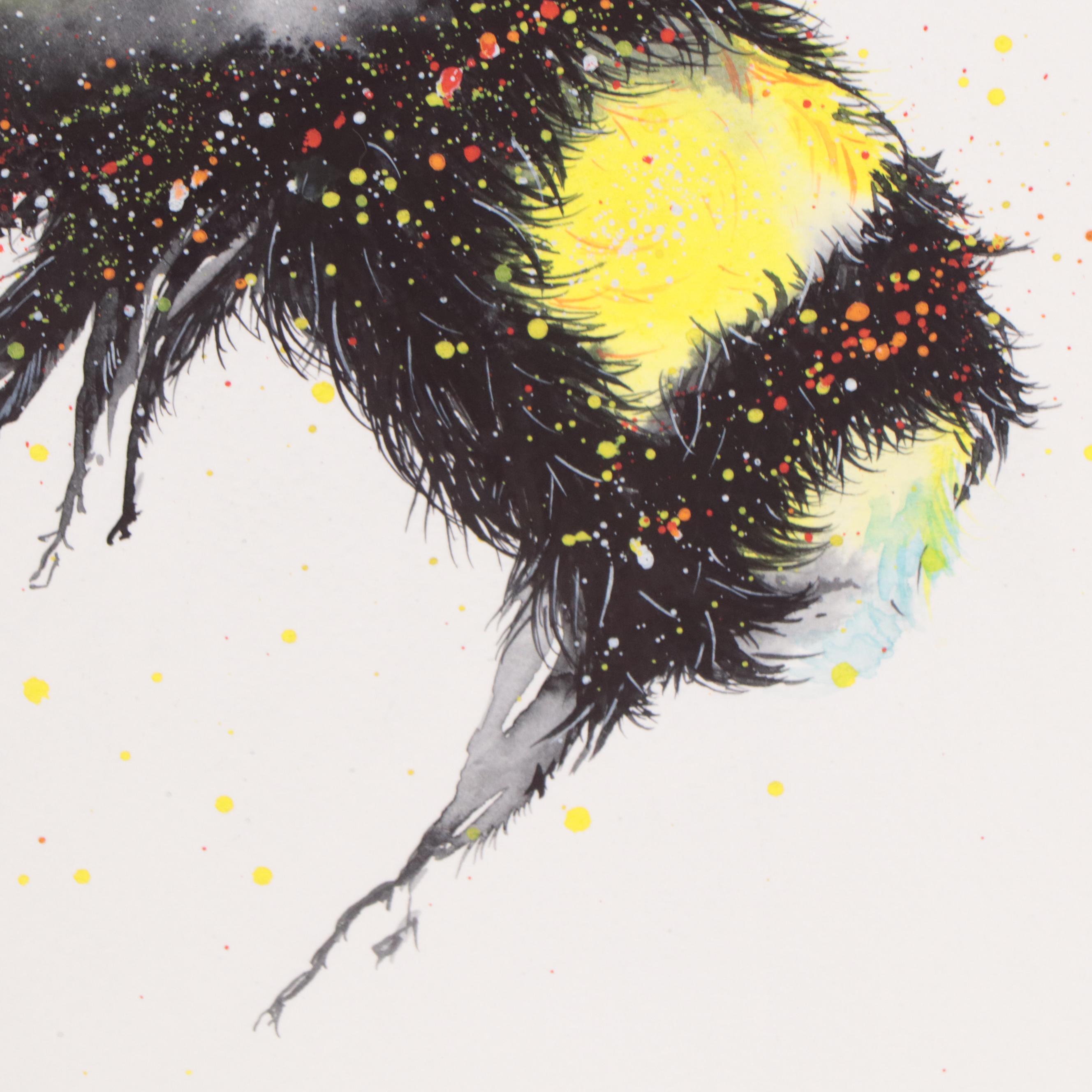 Alyona Glushchenko Watercolor of Bee, 2022