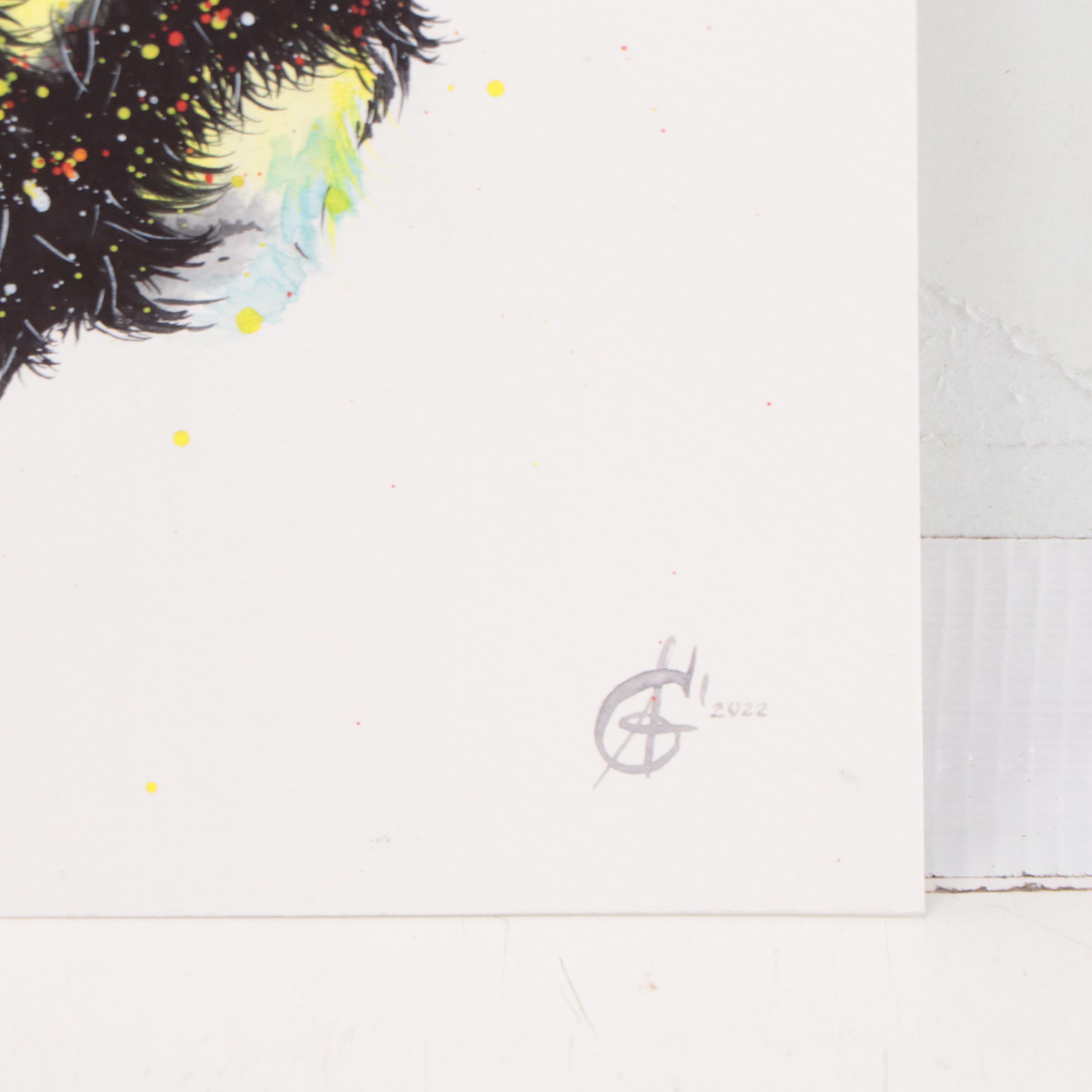 Alyona Glushchenko Watercolor of Bee, 2022