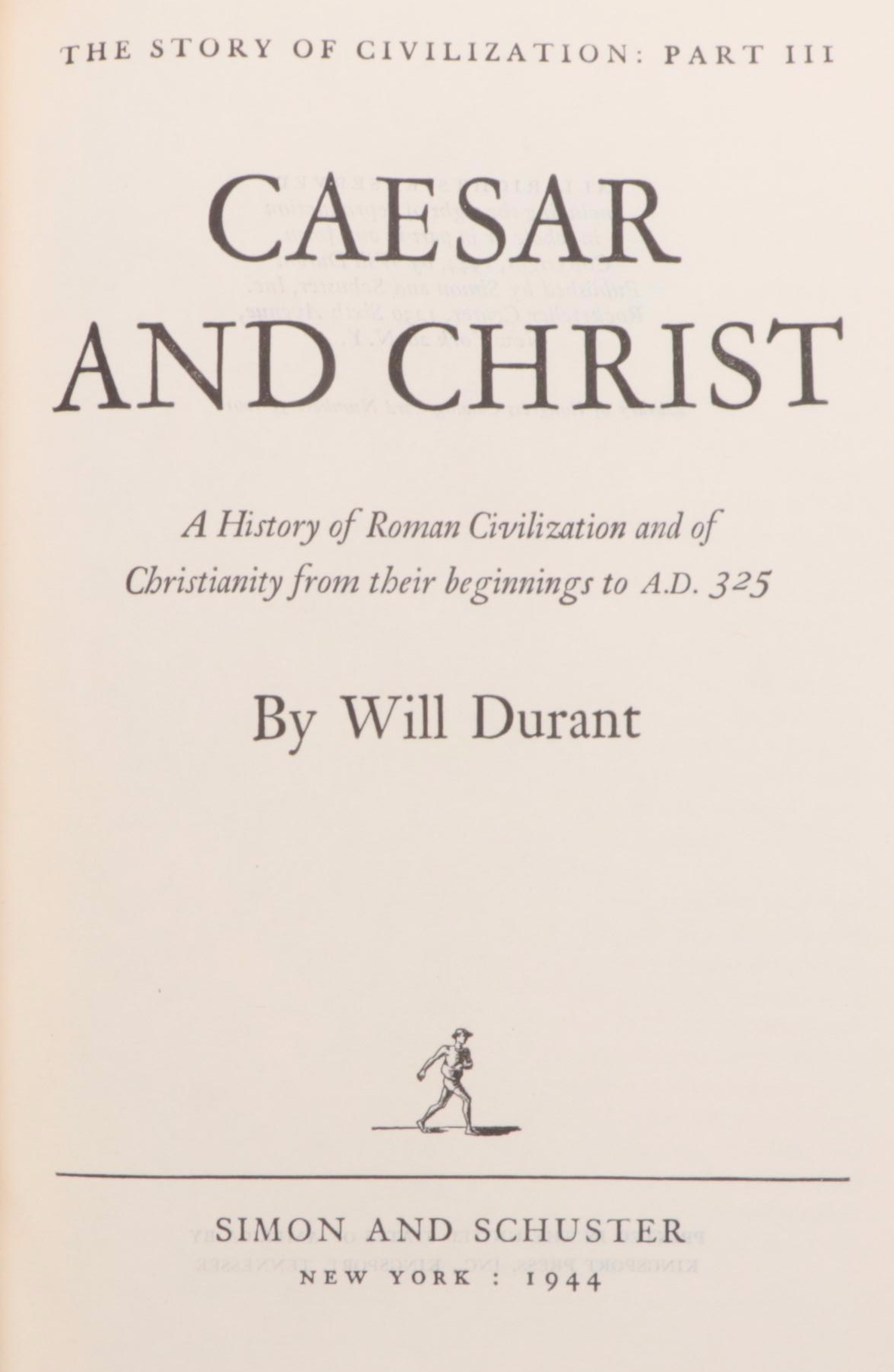 "The Story of Civilization" Partial Volume Set by Will and Ariel Durant