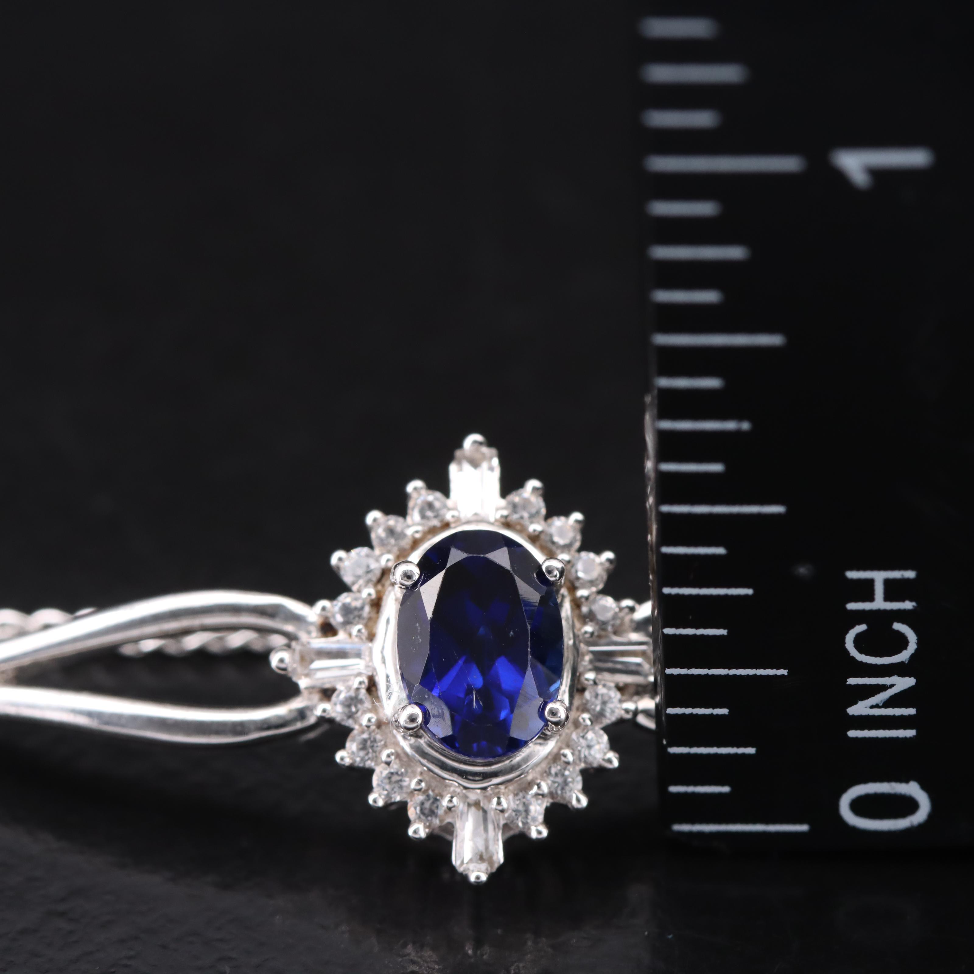 Sterling Sapphire Bolo Bracelet