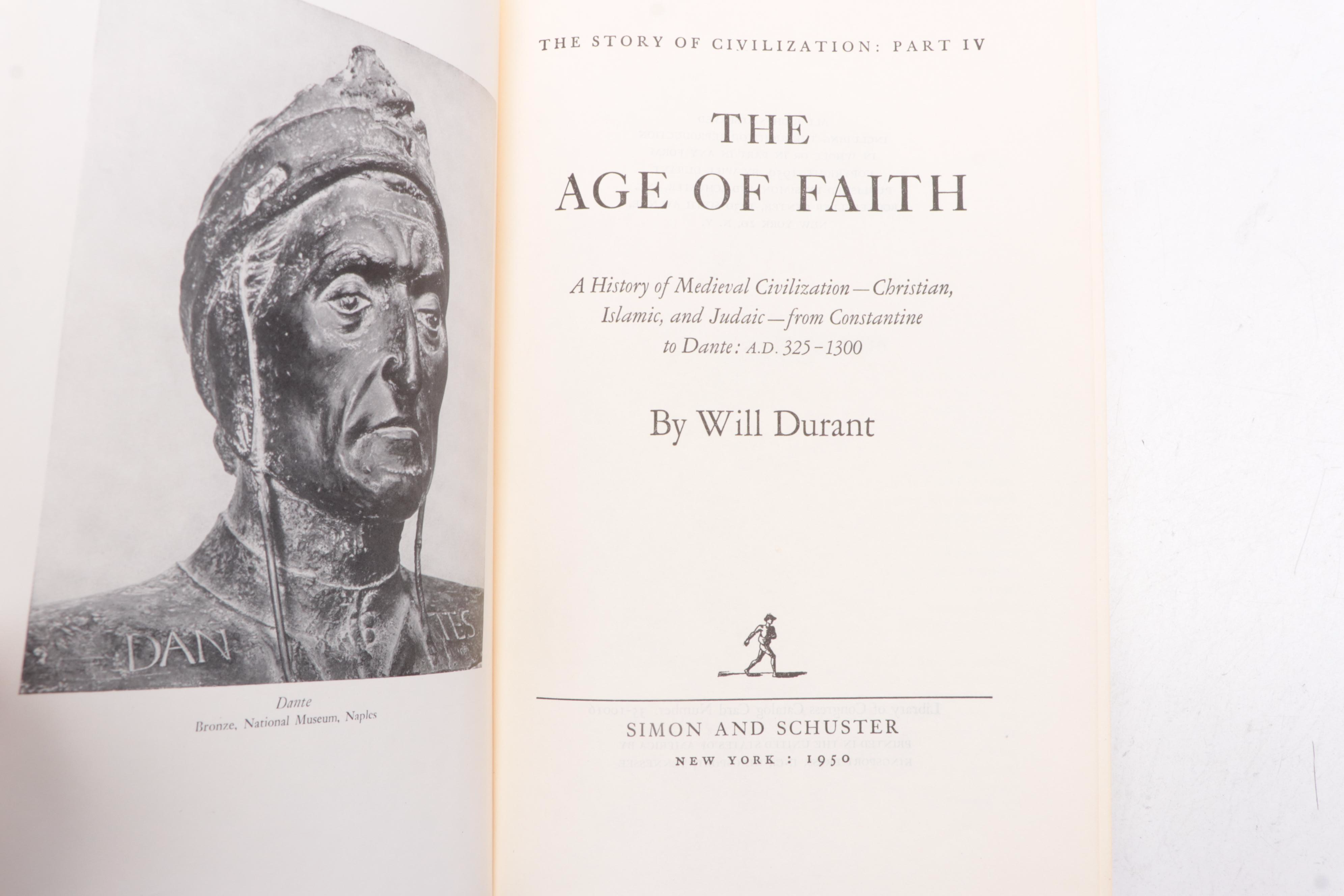 "The Story of Civilization" Partial Volume Set by Will and Ariel Durant