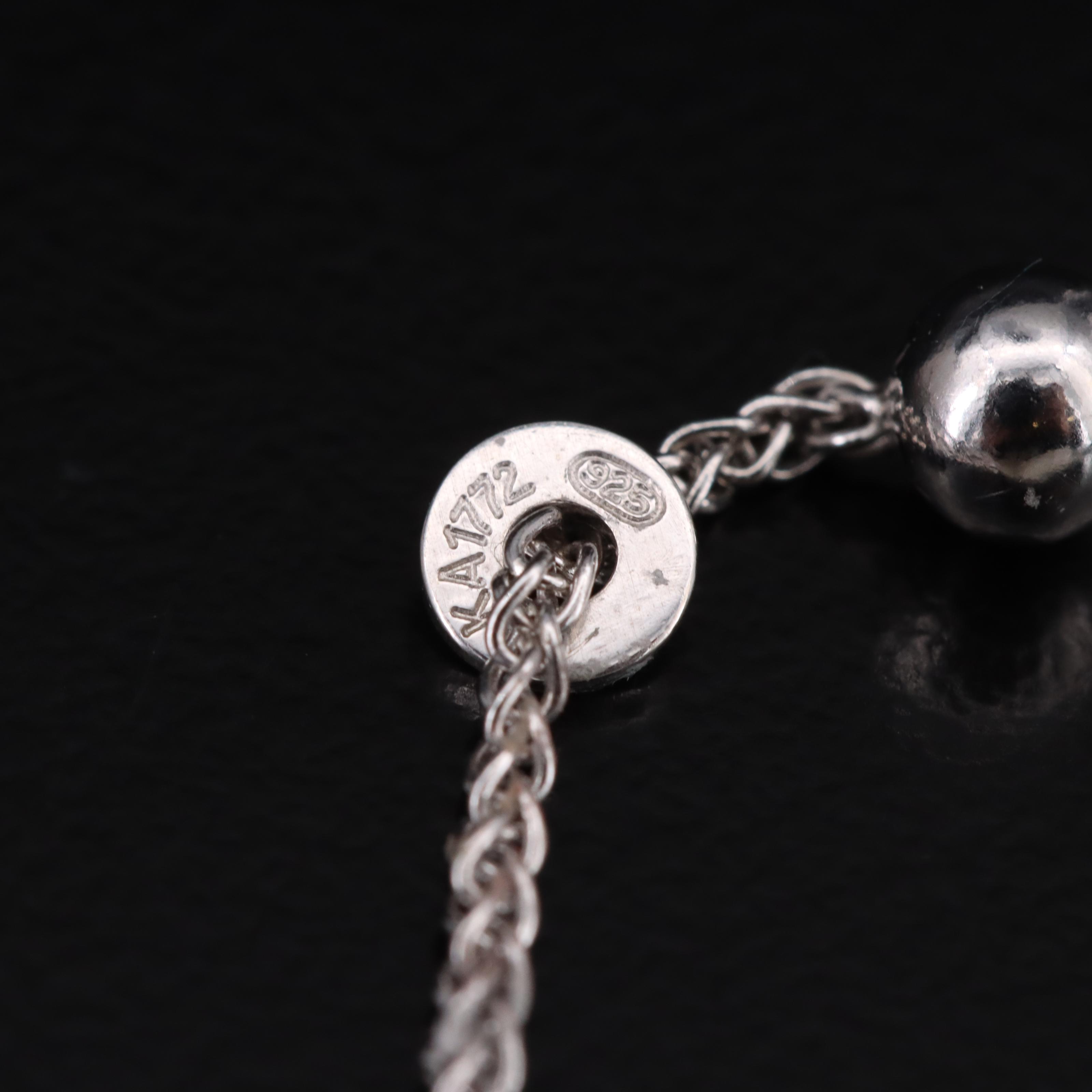 Sterling Sapphire Bolo Bracelet