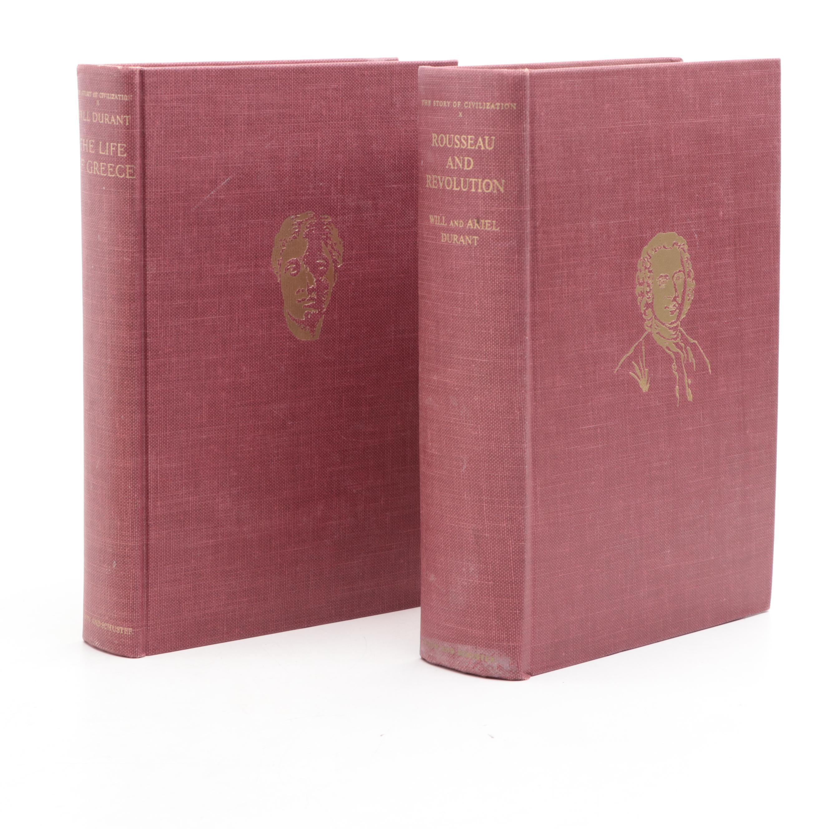 "The Story of Civilization" Partial Volume Set by Will and Ariel Durant