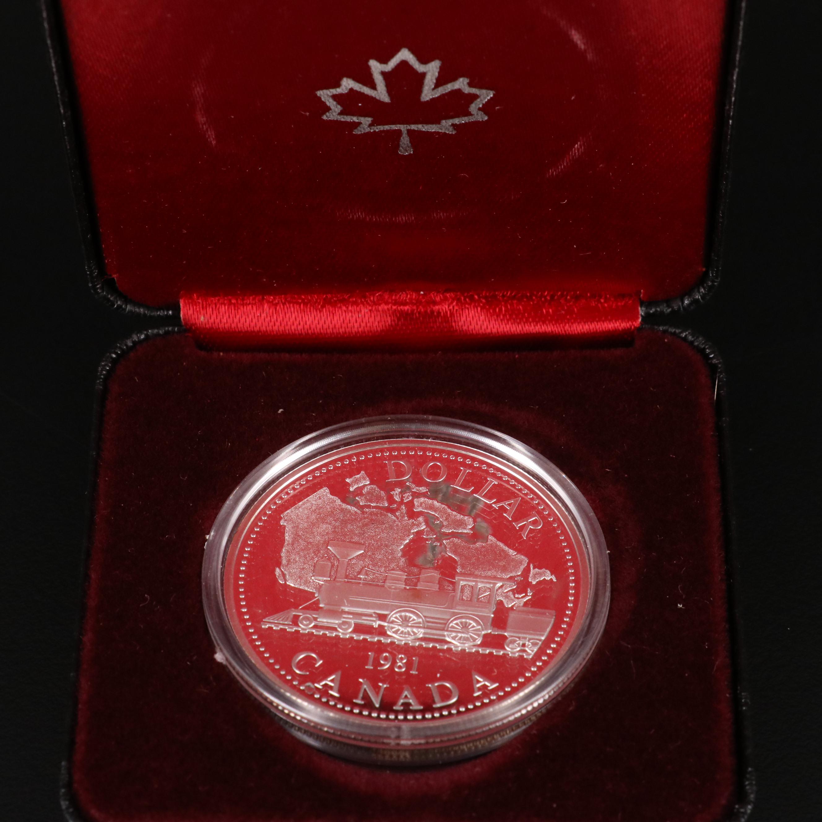 Eleven Different Canadian Proof Silver Dollars