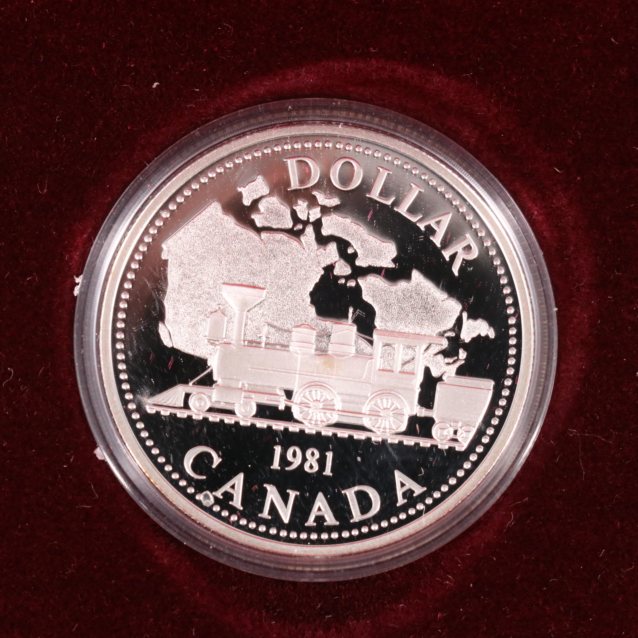 Eleven Different Canadian Proof Silver Dollars