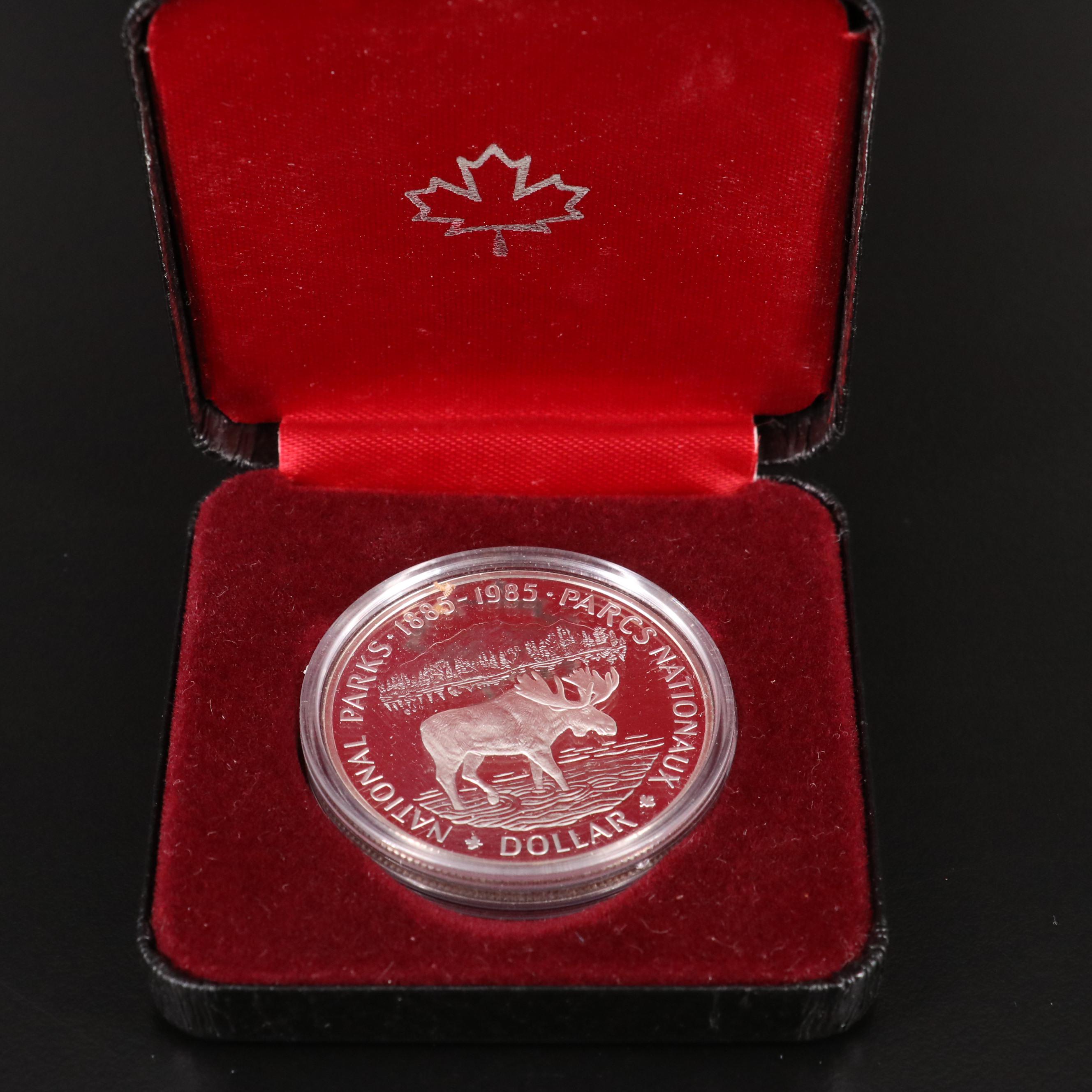 Eleven Different Canadian Proof Silver Dollars