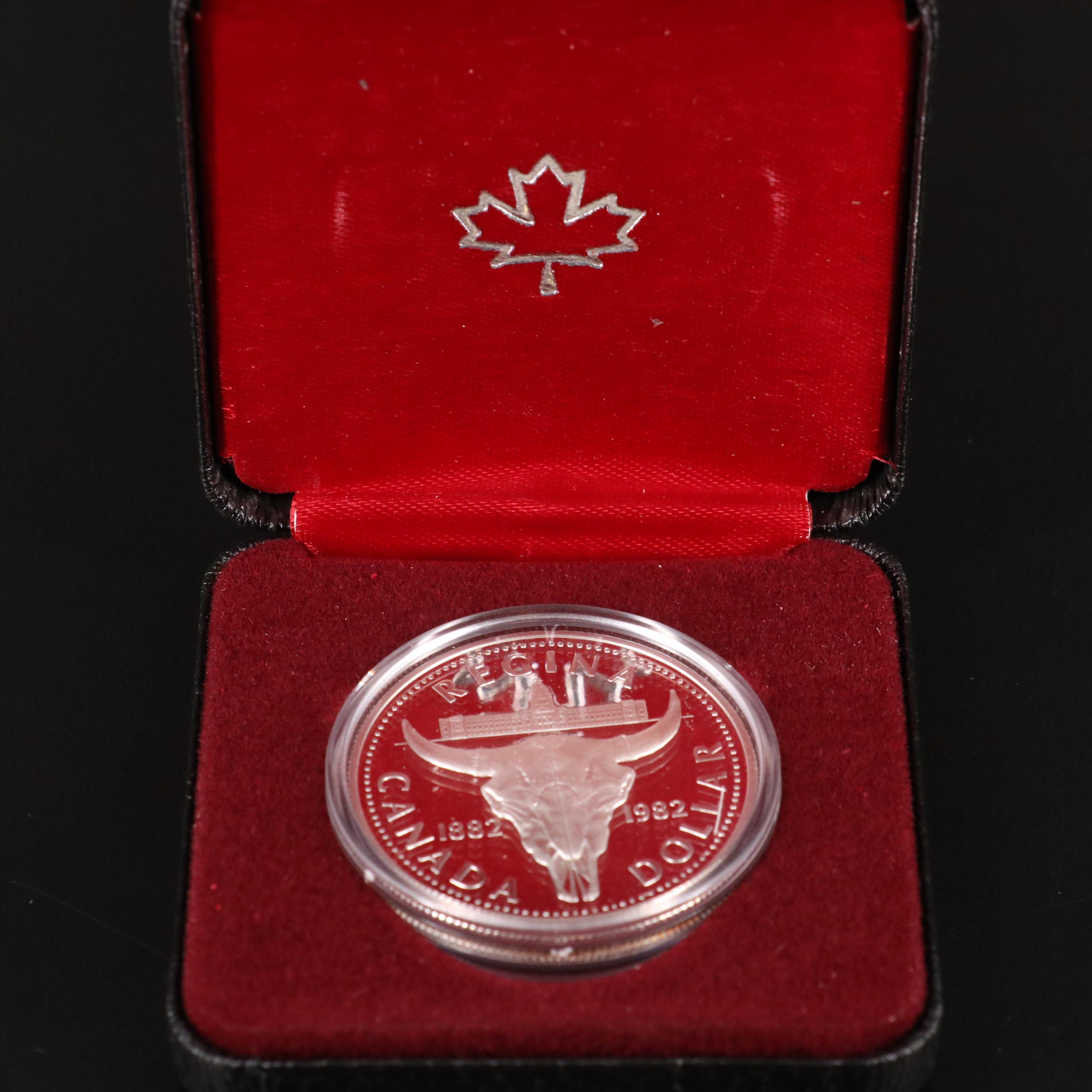 Eleven Different Canadian Proof Silver Dollars