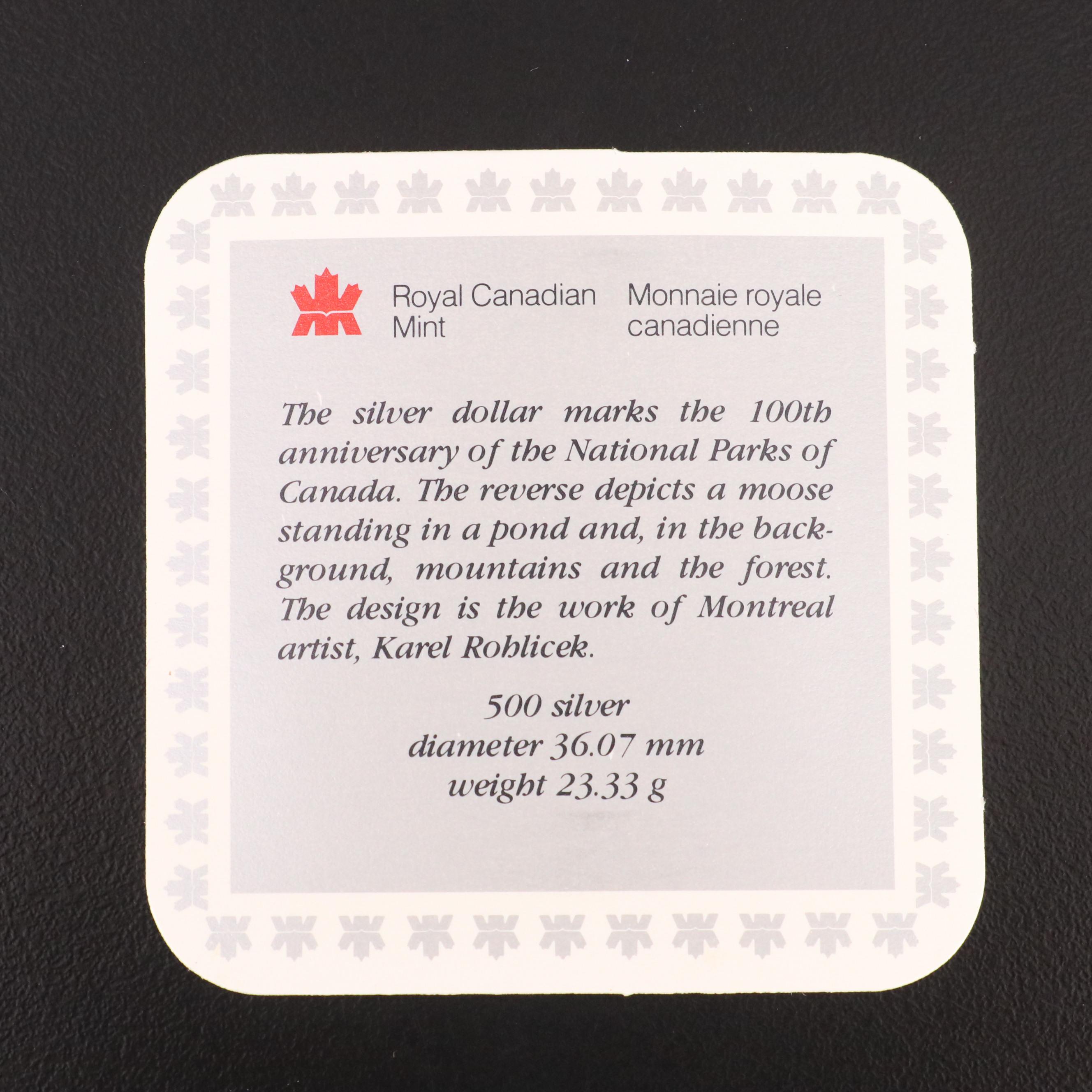 Eleven Different Canadian Proof Silver Dollars