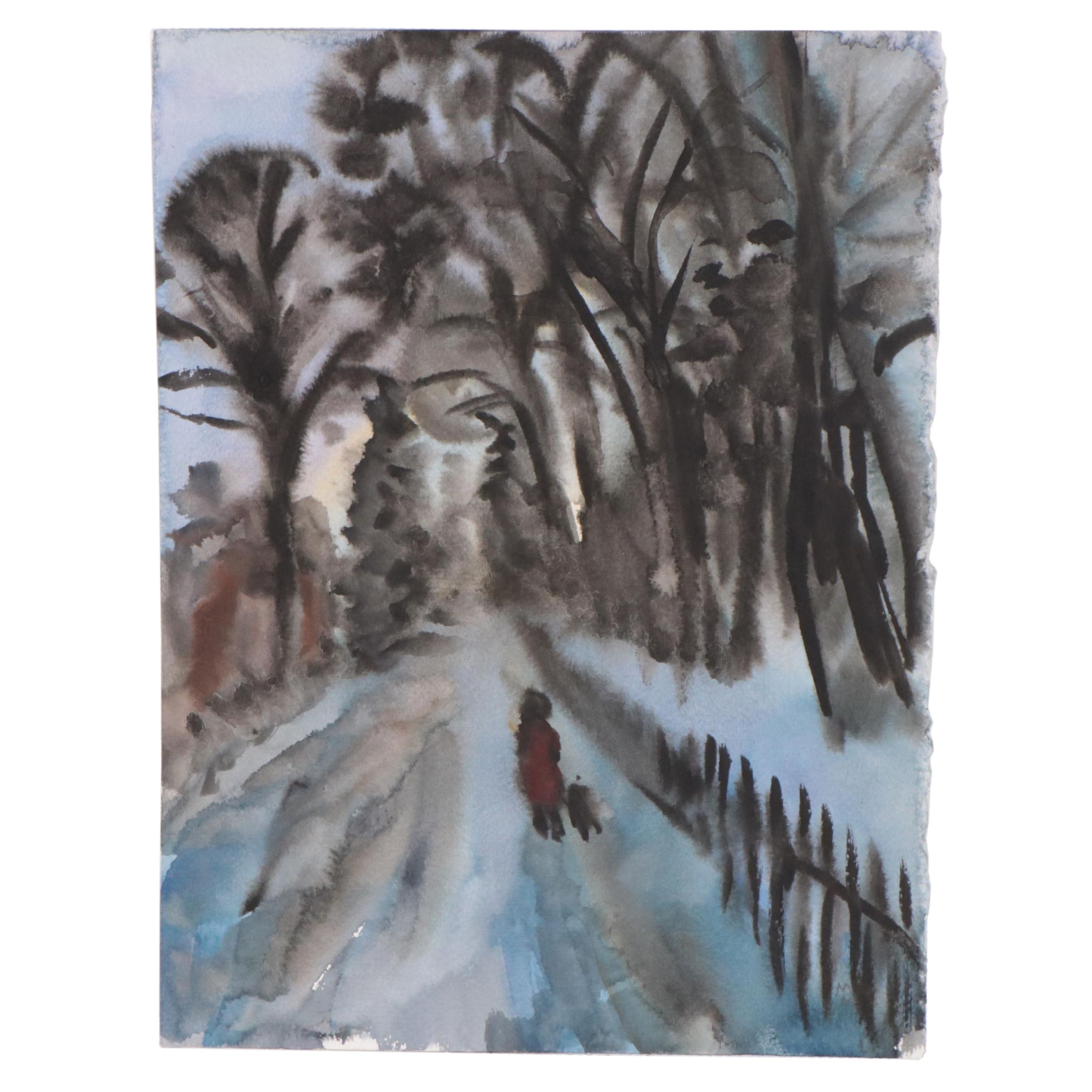 Marina Mozhayeva Watercolor Painting, 2014