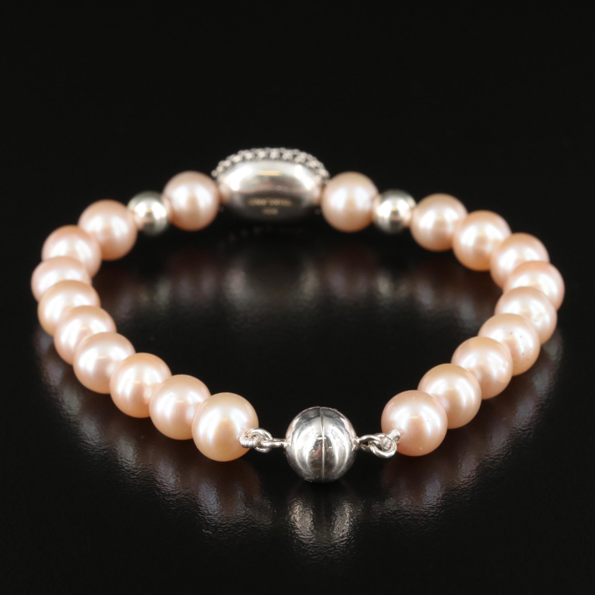 Michael Dawkins Sterling Pearl Bracelet