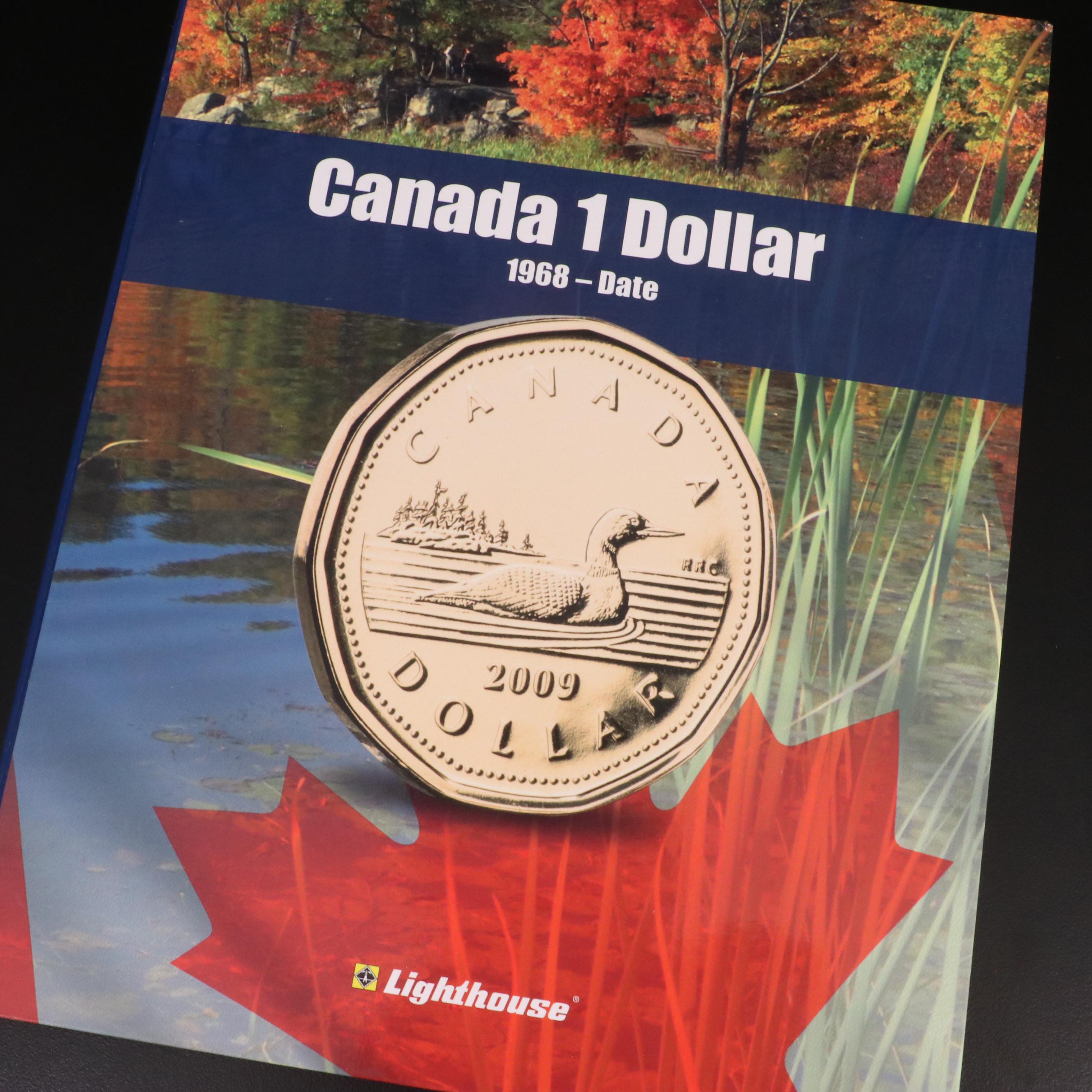 Canadian Coin Collection in Five Different Lighthouse Albums