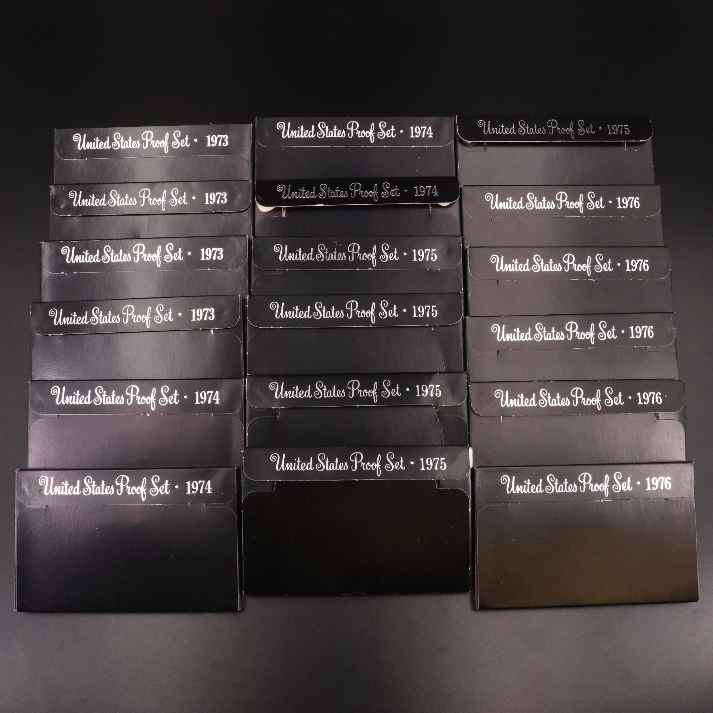 Eighteen 1970's United States Proof Sets