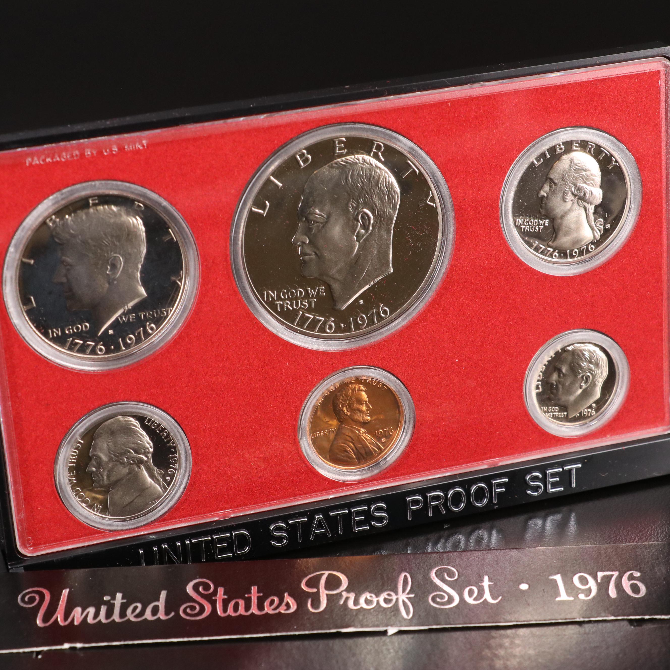 Eighteen 1970's United States Proof Sets