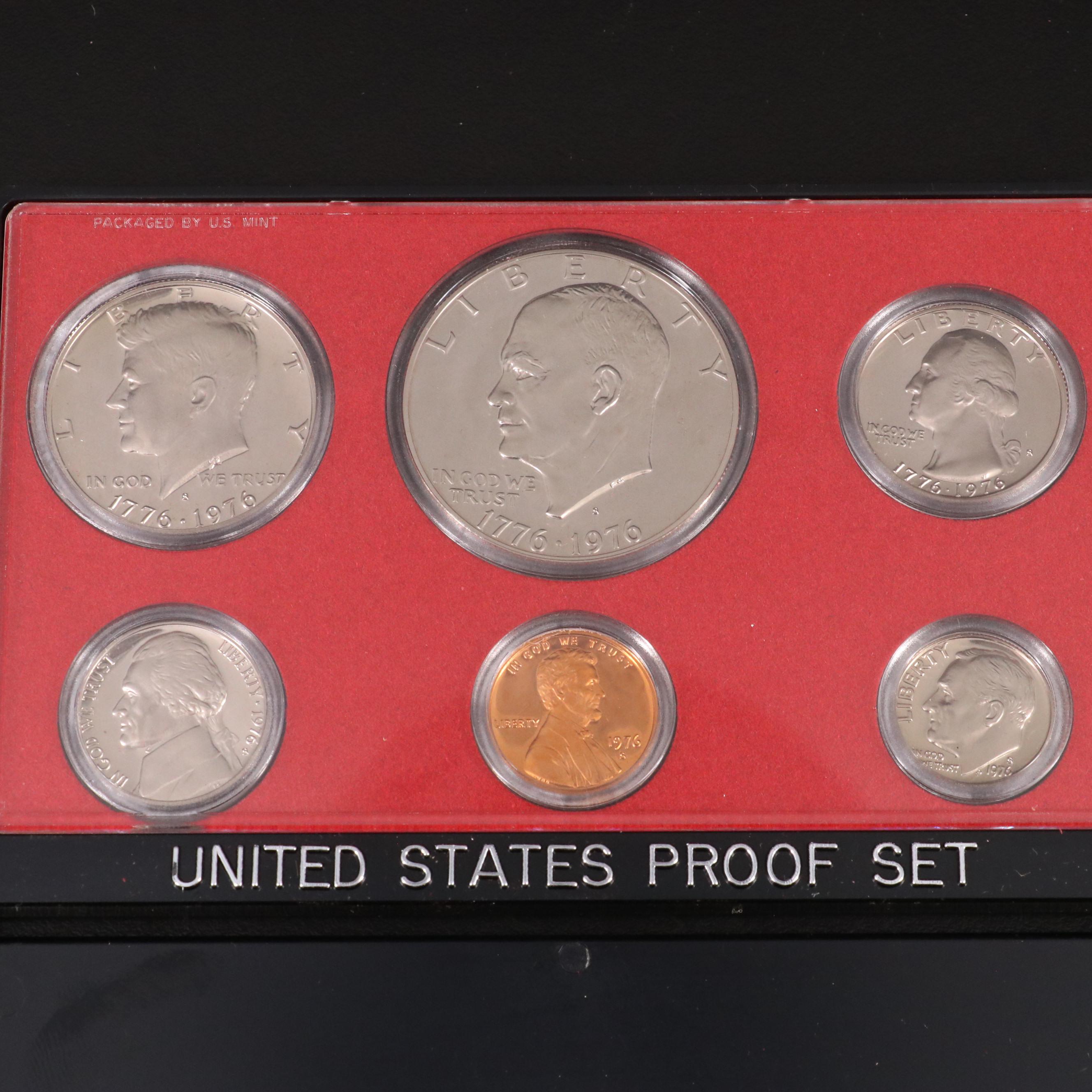 Eighteen 1970's United States Proof Sets