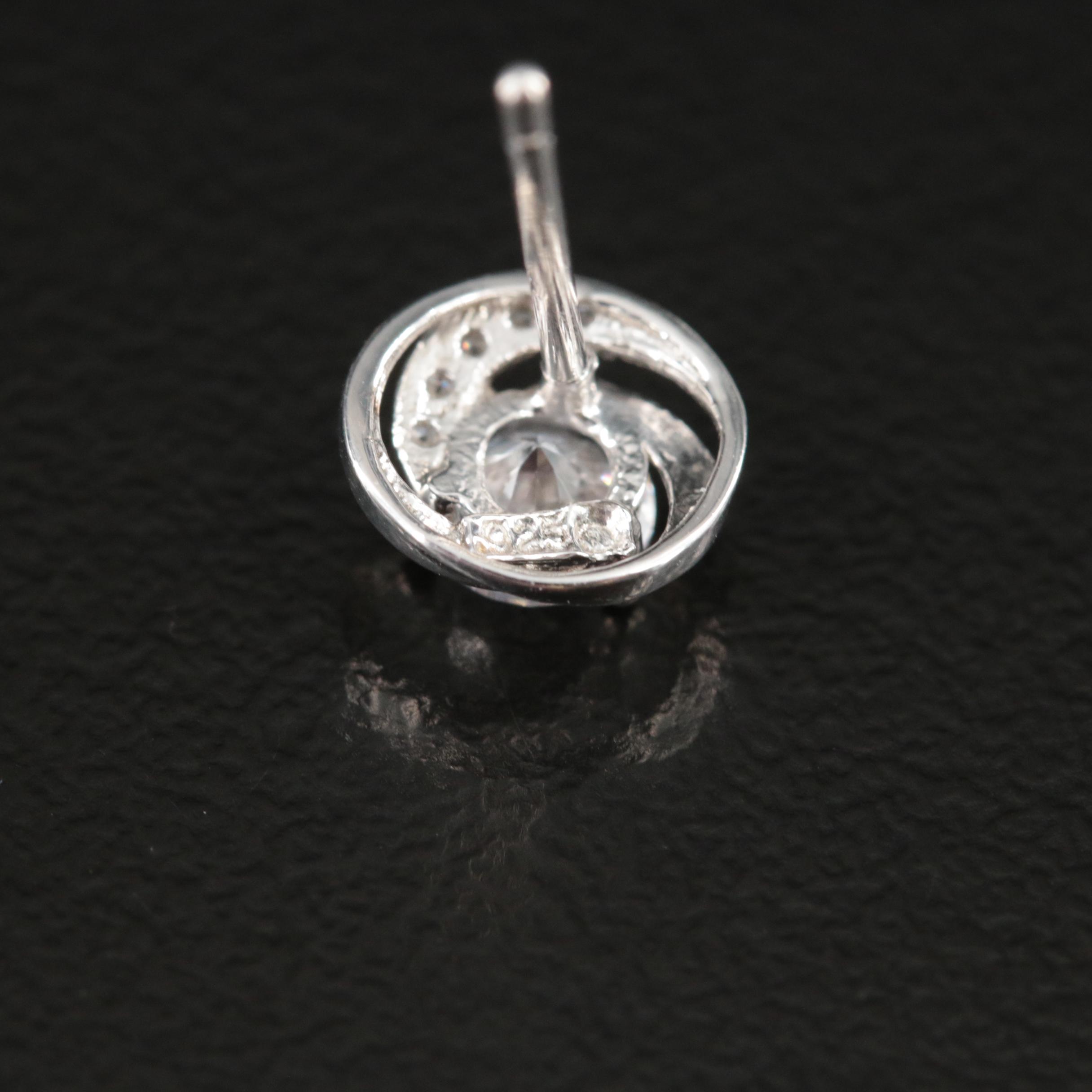 Sterling Cubic Zirconia Stud Earrings