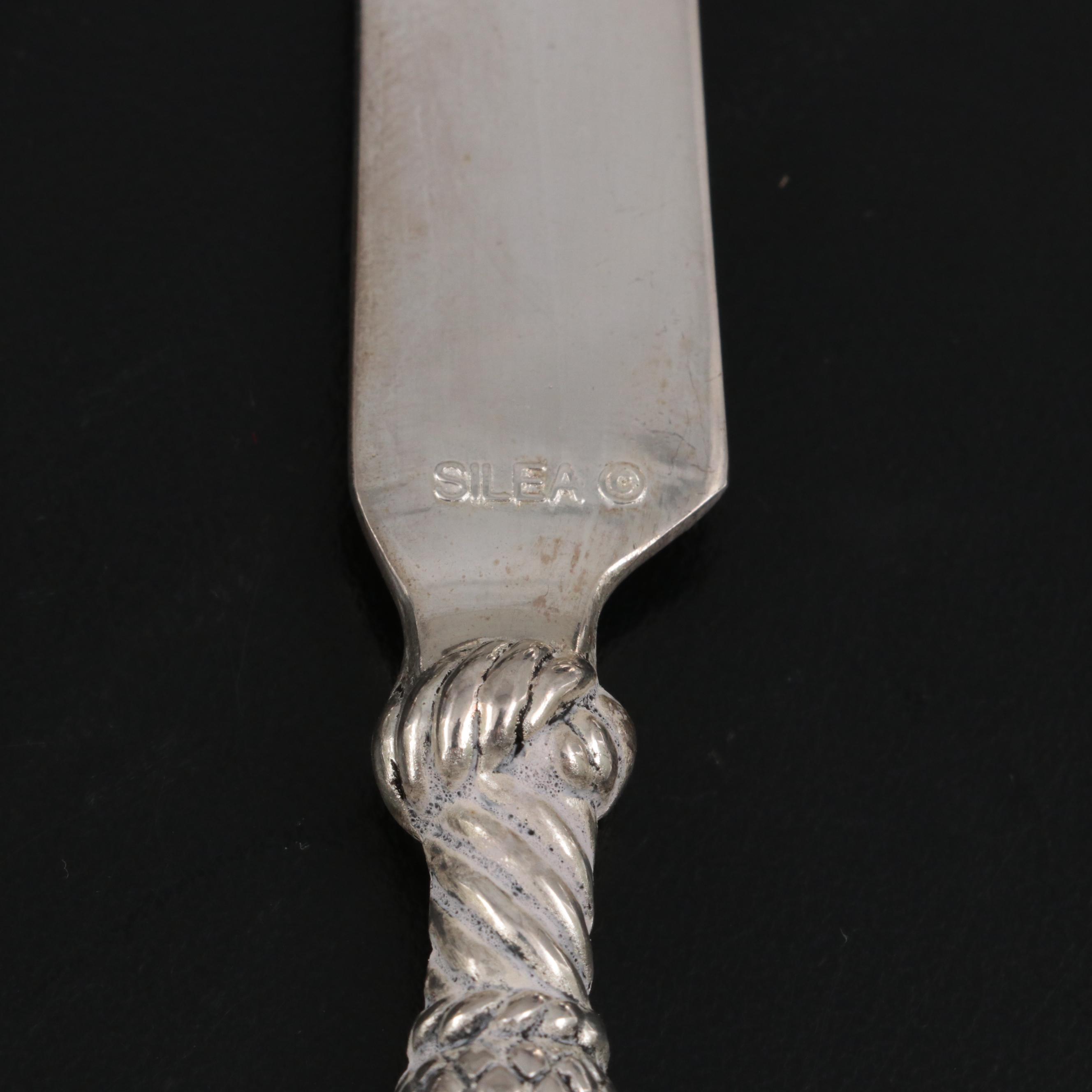 Christofle Silver Plate Skewer with Silver Plate Serving Utensil Collection