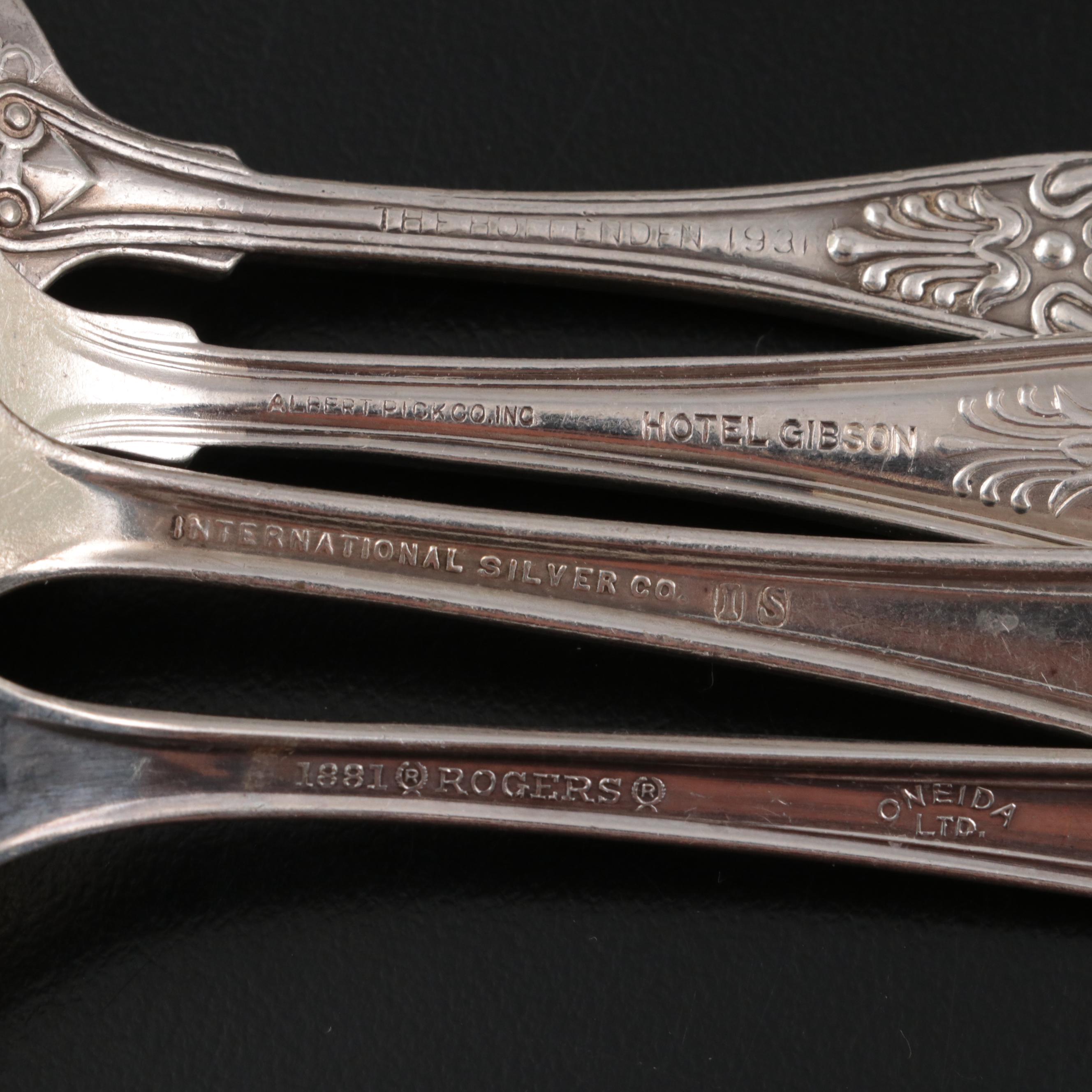 Christofle Silver Plate Skewer with Silver Plate Serving Utensil Collection