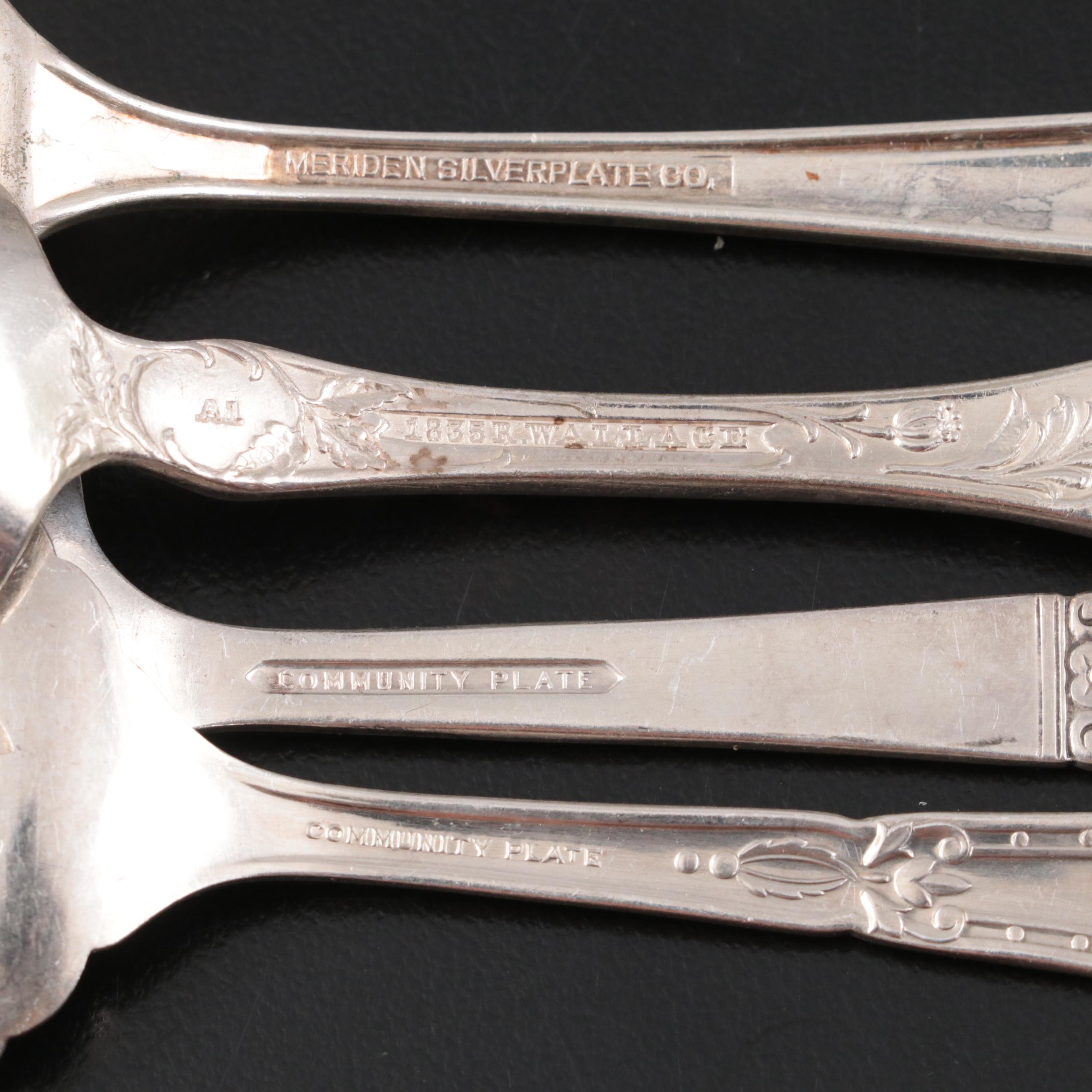 Christofle Silver Plate Skewer with Silver Plate Serving Utensil Collection