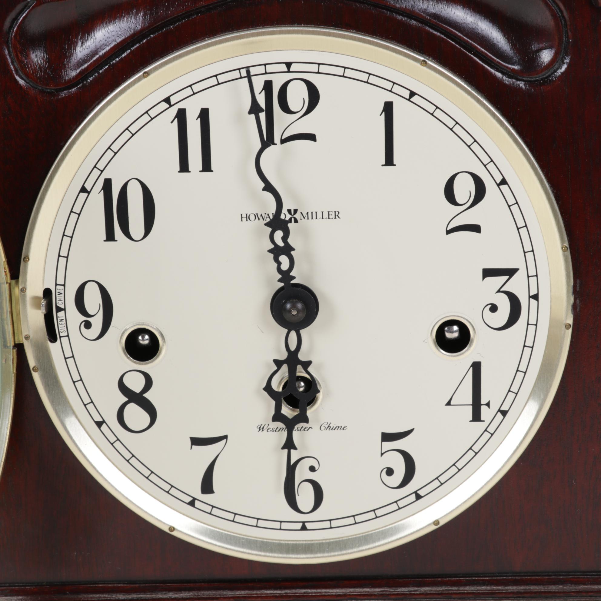 Howard Miller Wooden Mantel Clock, 1997