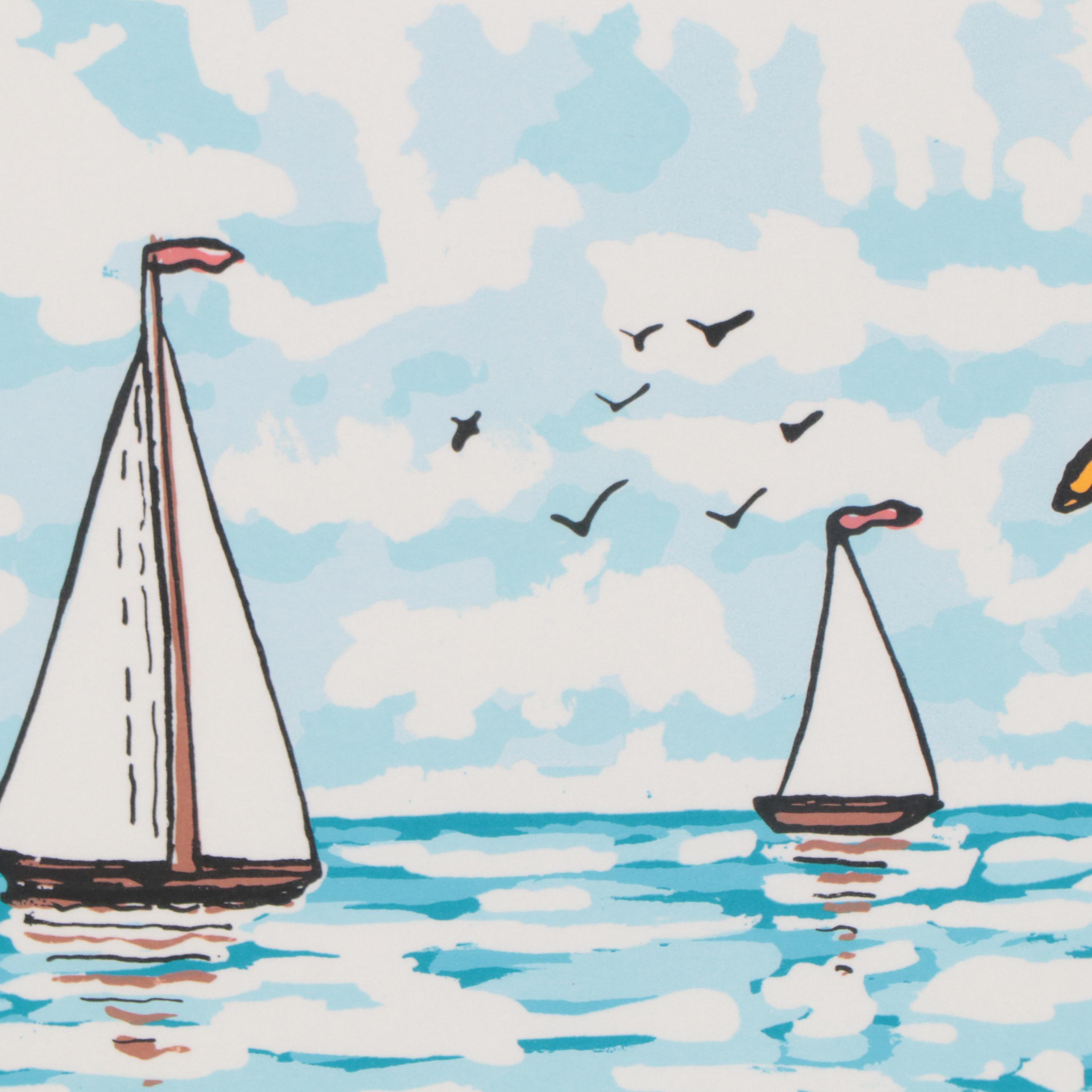 Van Peterson Serigraph "Beach View"