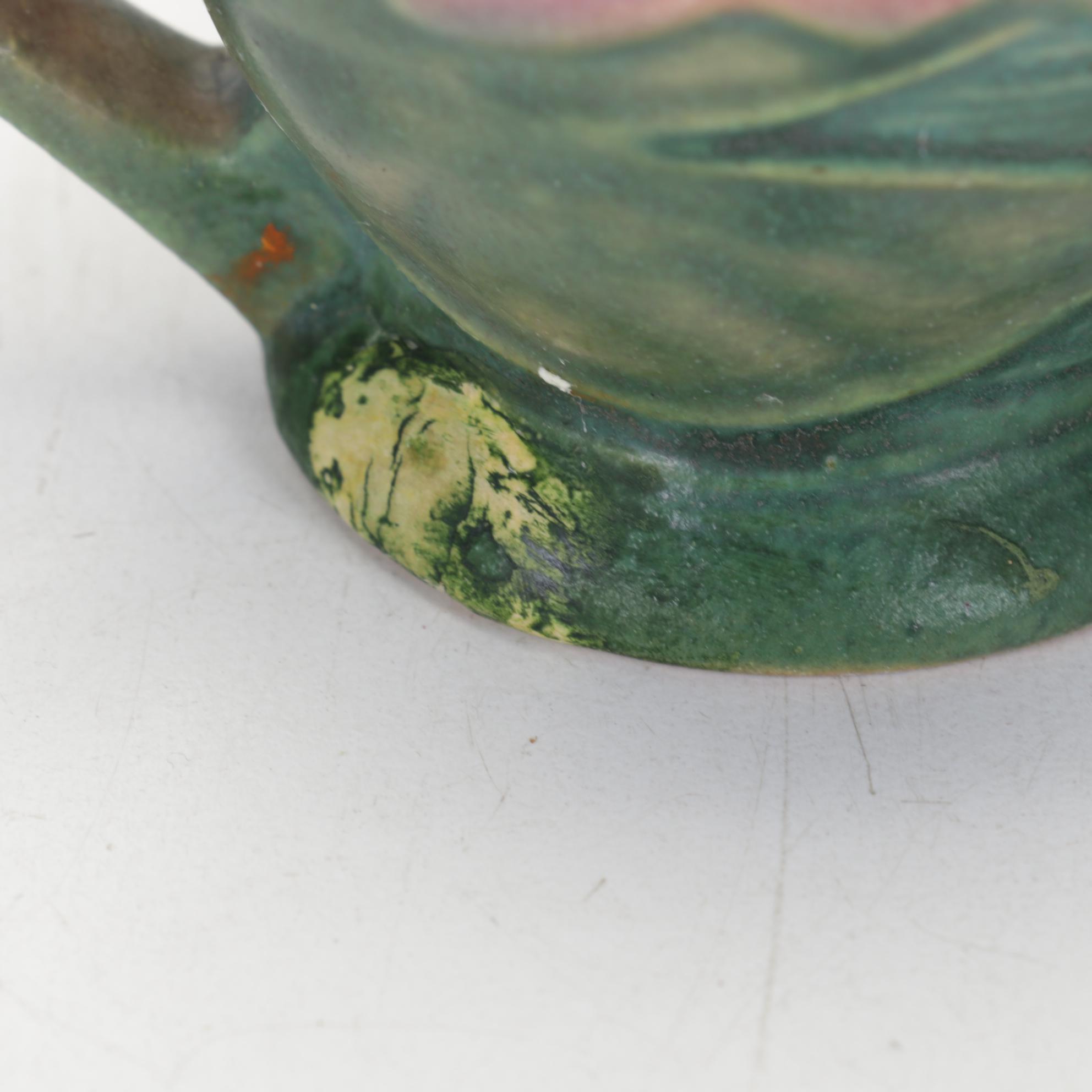 Roseville Dogwood and Waterlily Vases with Hull Pottery Vase