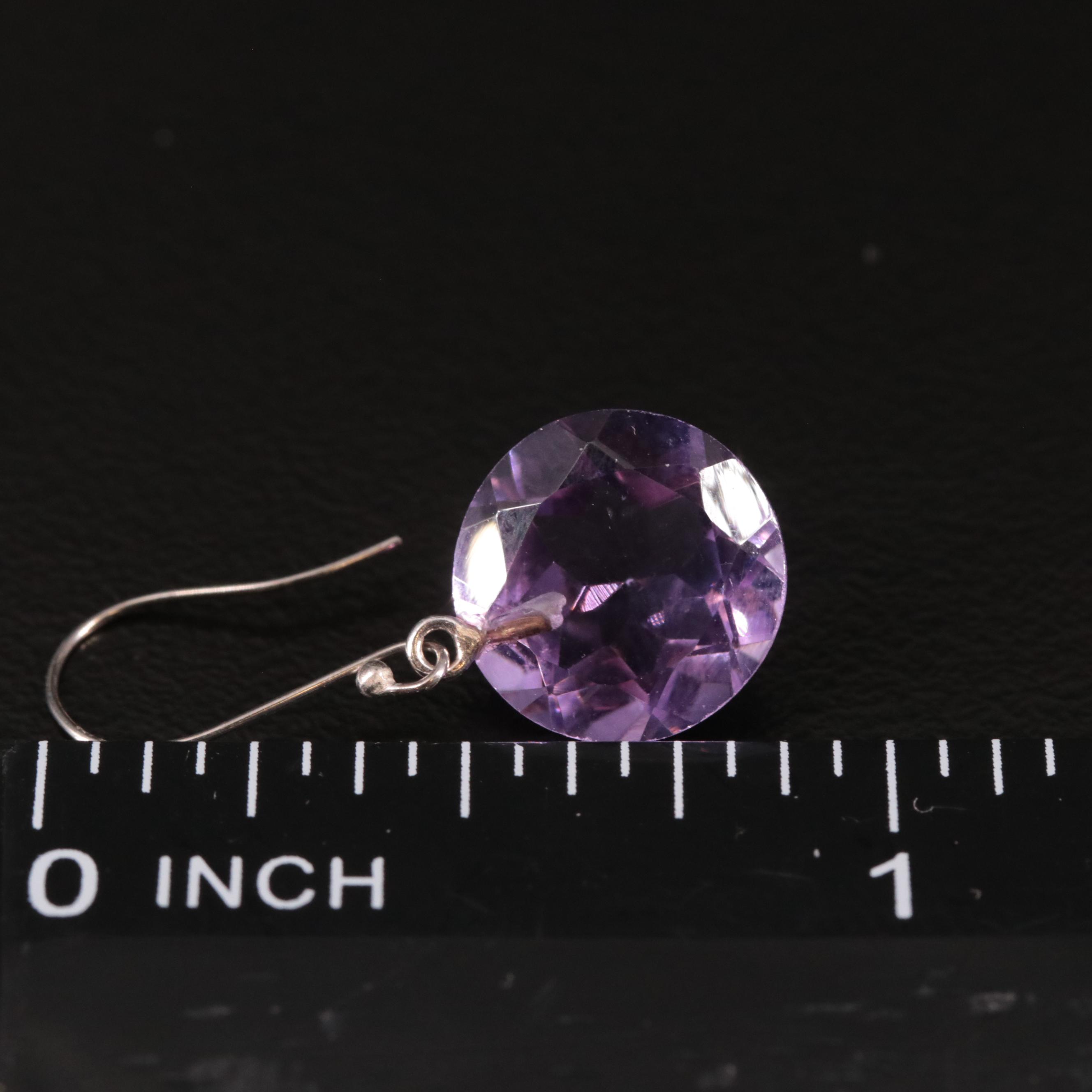 14K Amethys Drop Earrings