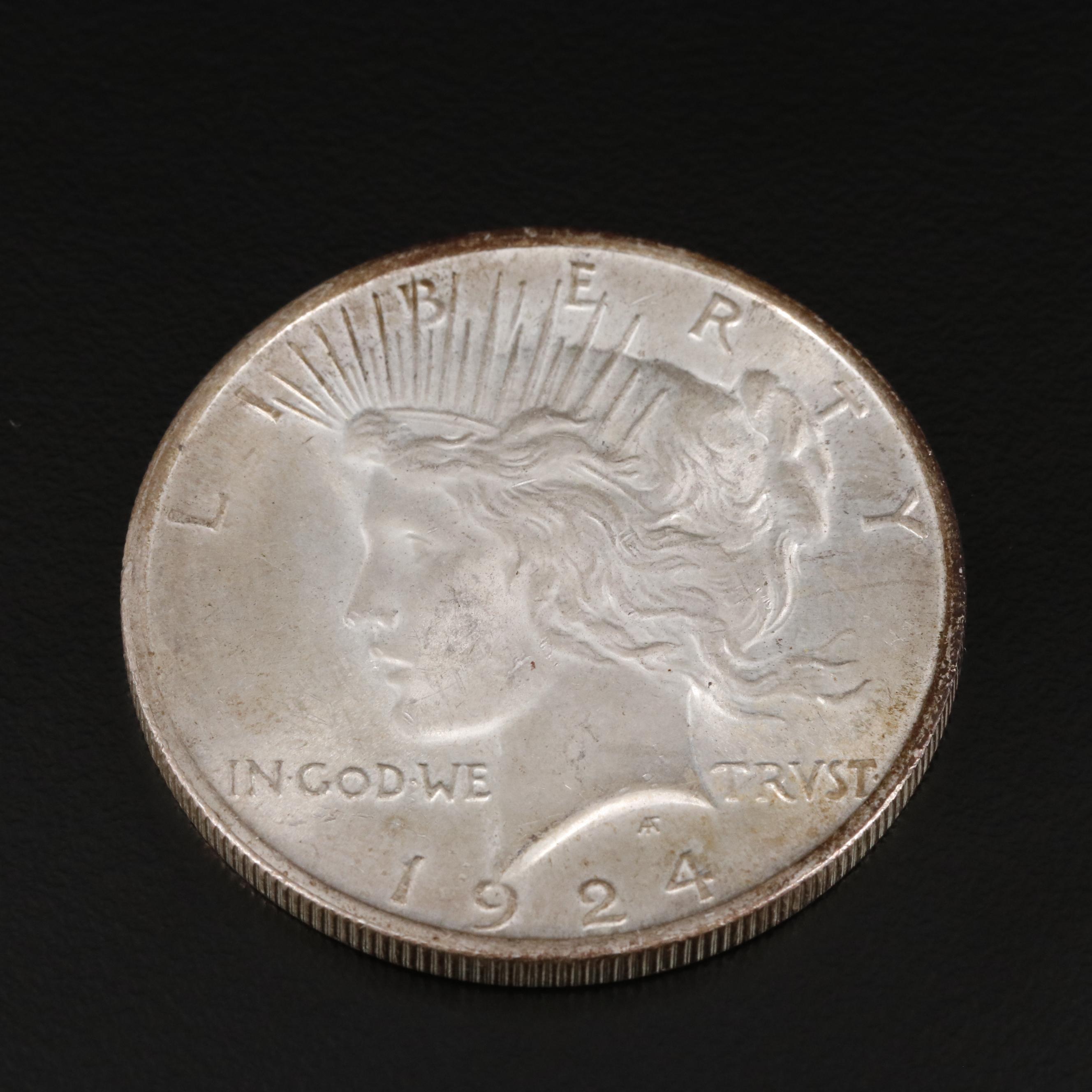 1924 Peace Silver Dollar
