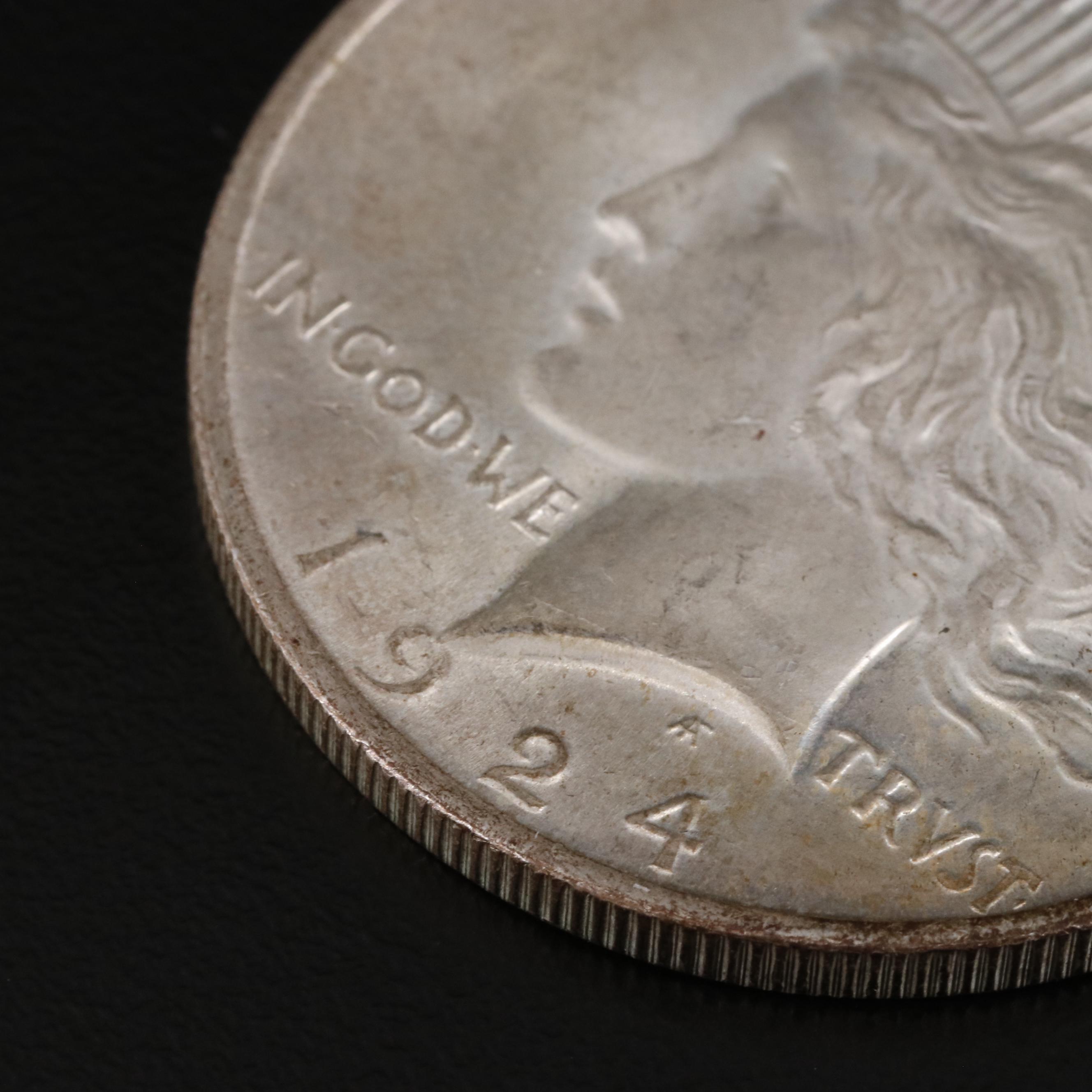 1924 Peace Silver Dollar