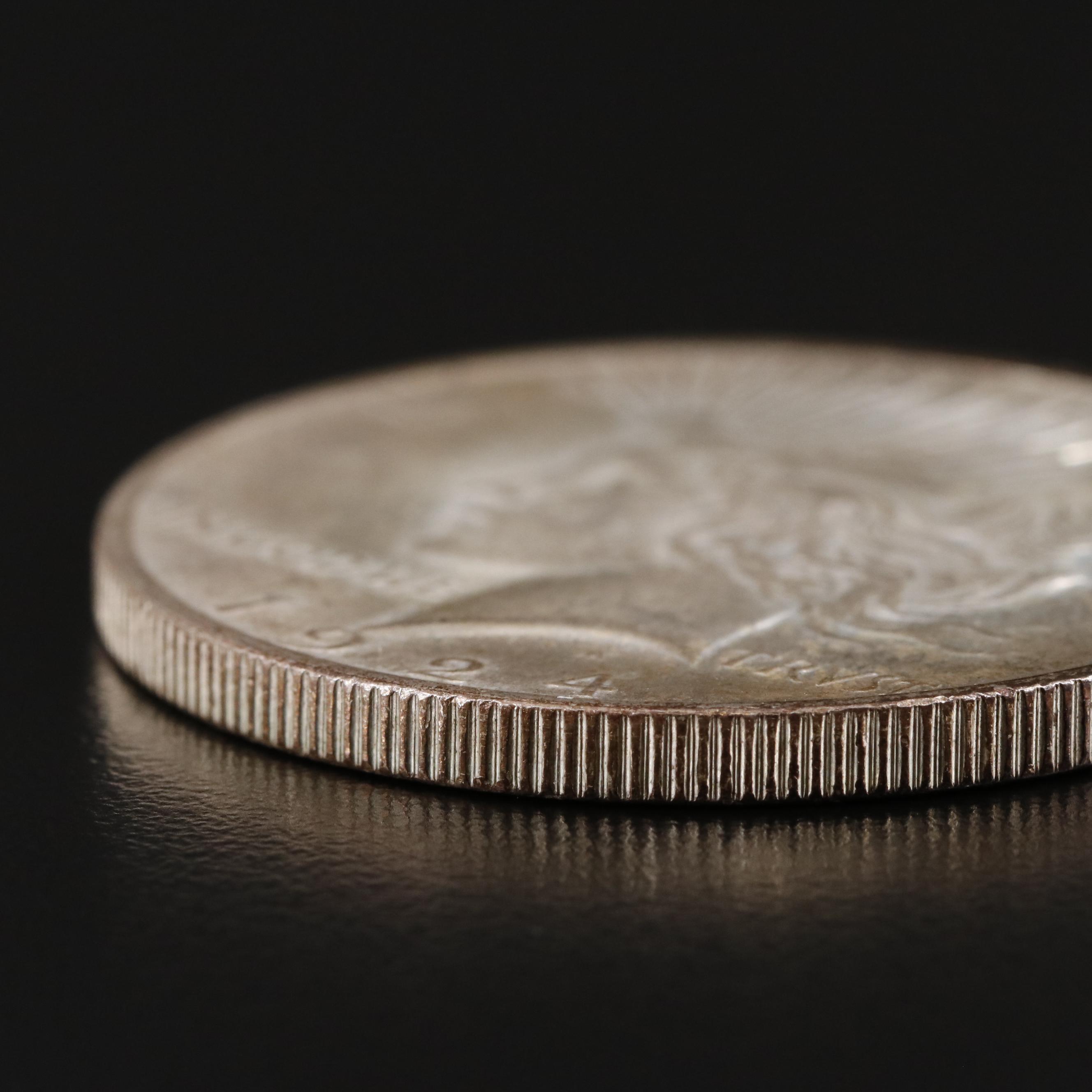 1924 Peace Silver Dollar
