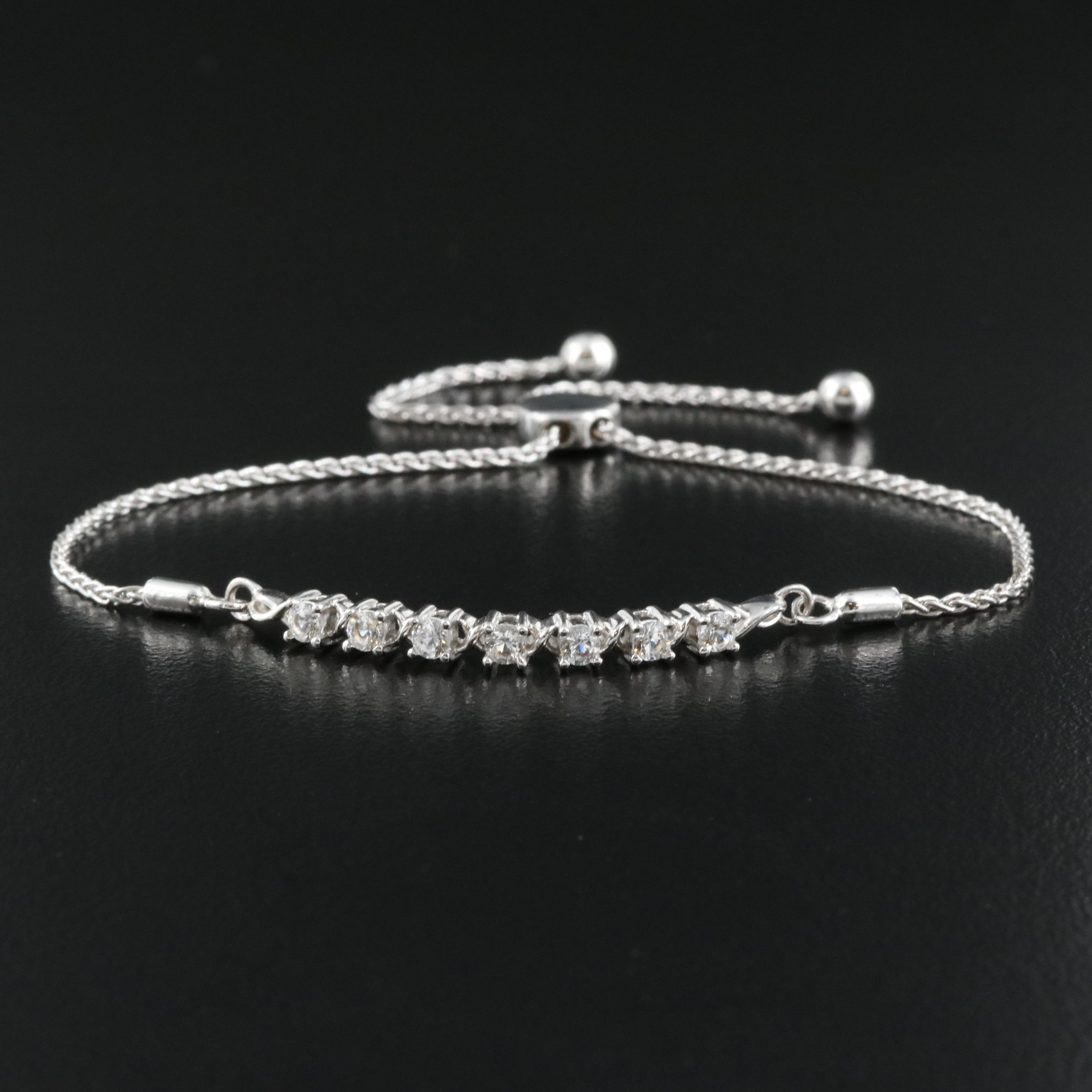 Sterling Sapphire Bolo Bracelet