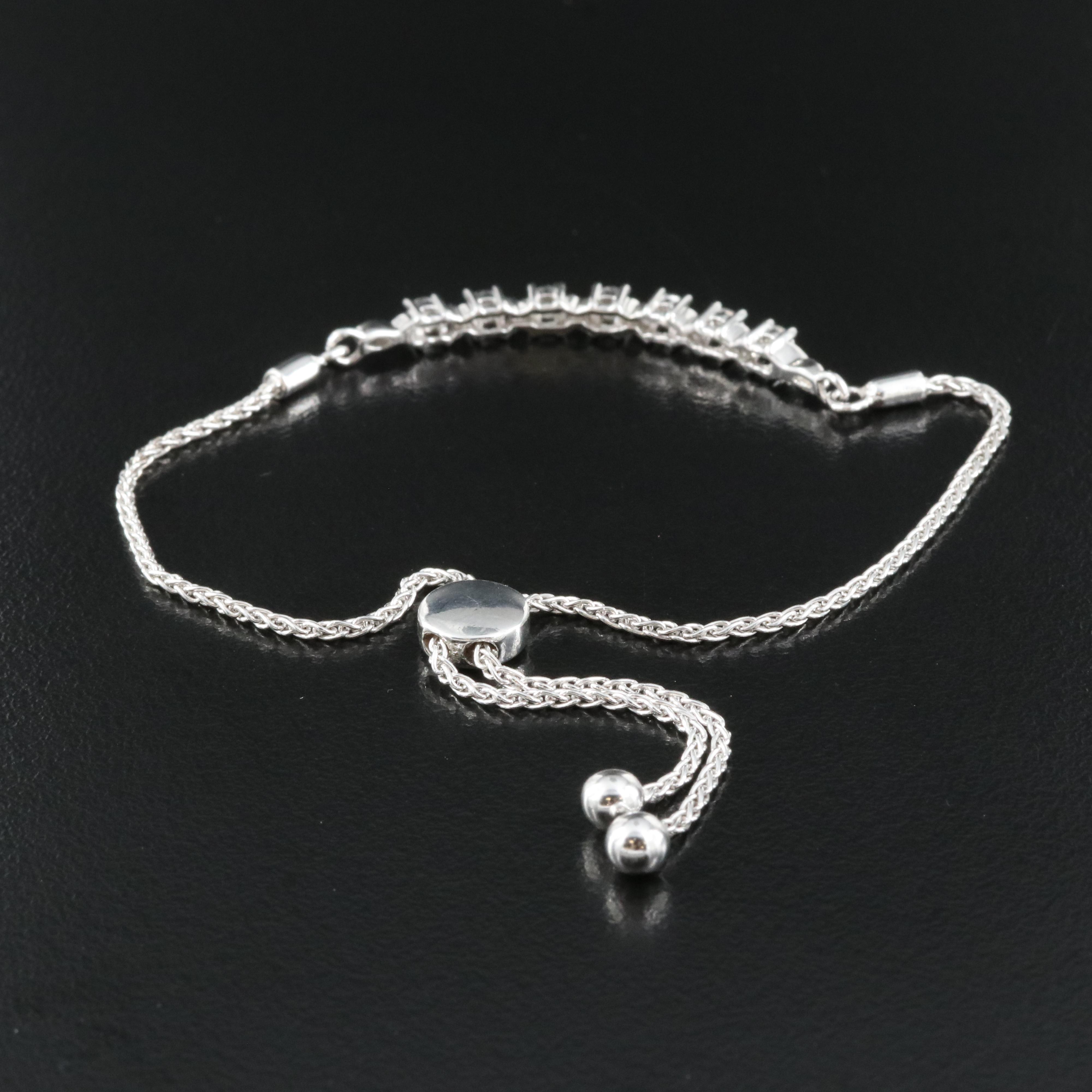 Sterling Sapphire Bolo Bracelet