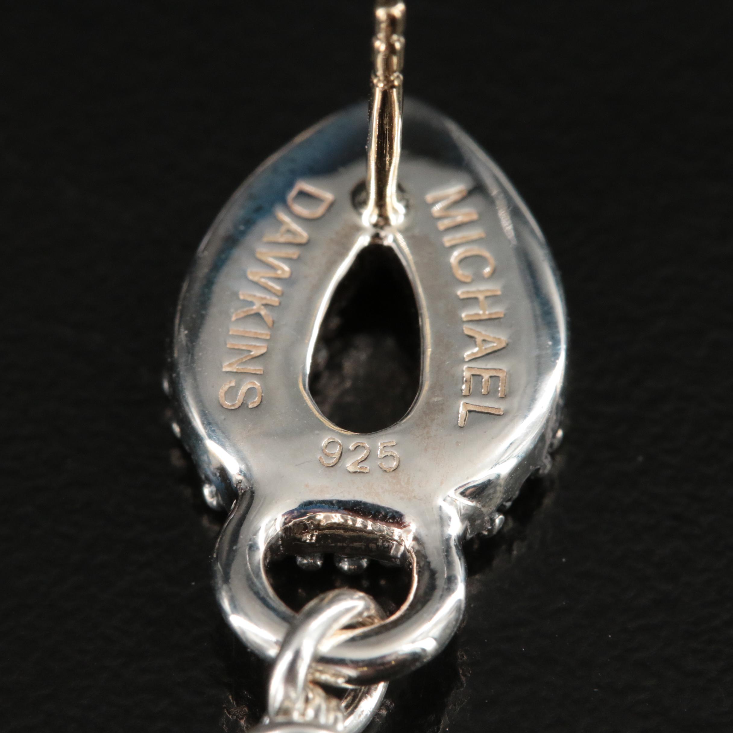 Michael Dawkins Sterling Pearl Earrings