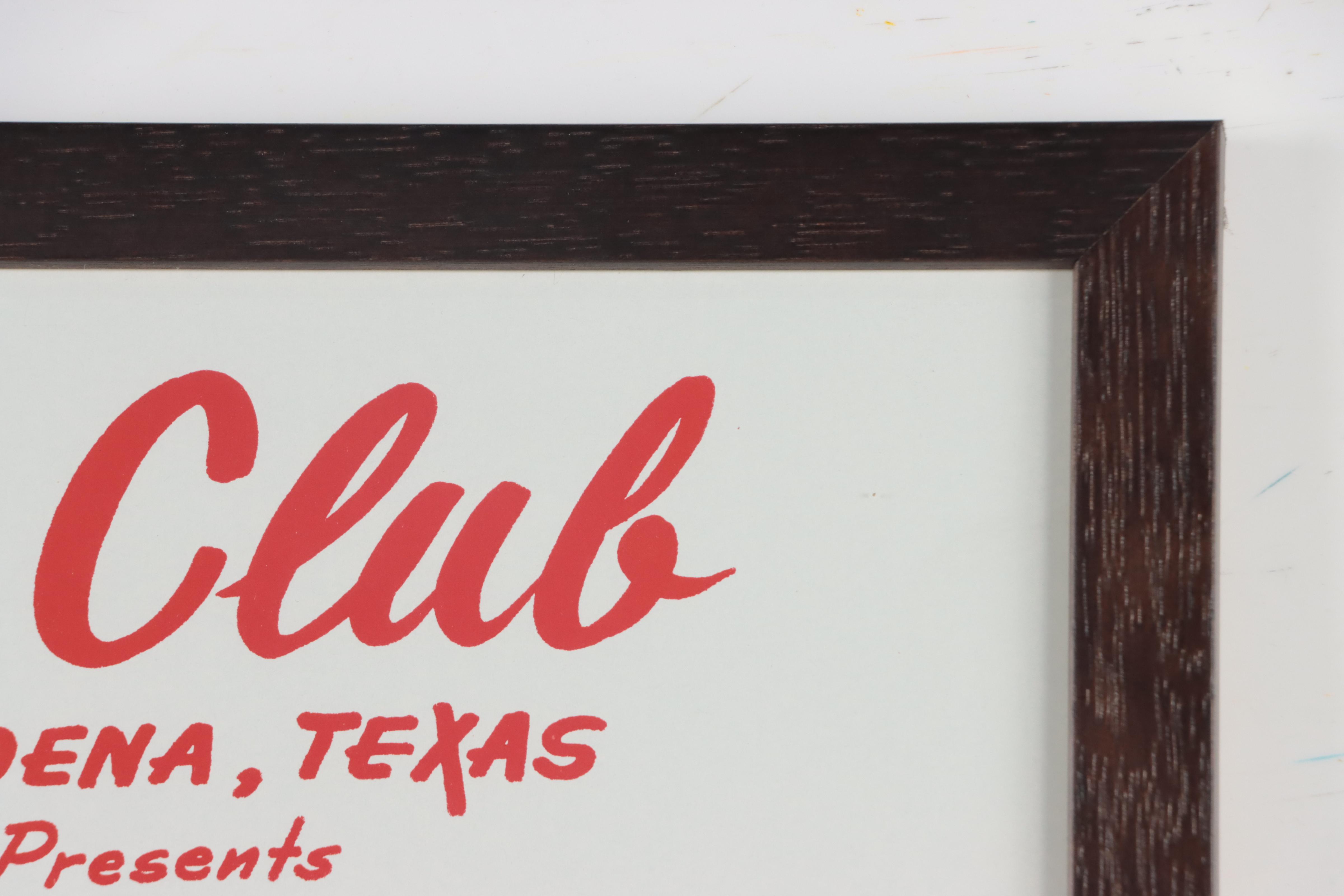 Willie Nelson at Gilley's Club 1971 Concert Poster