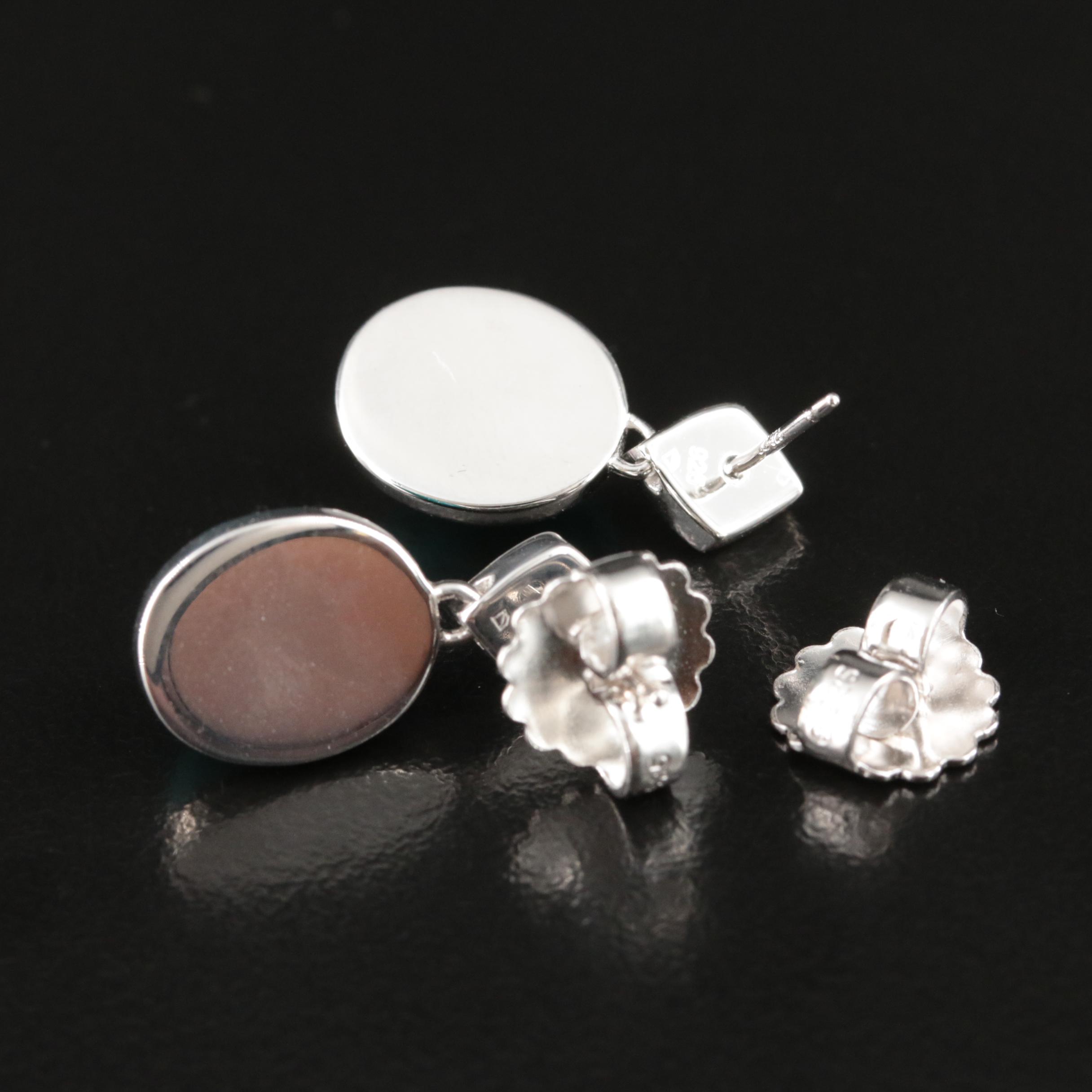 Sterling Turquoise and Topaz Earrings