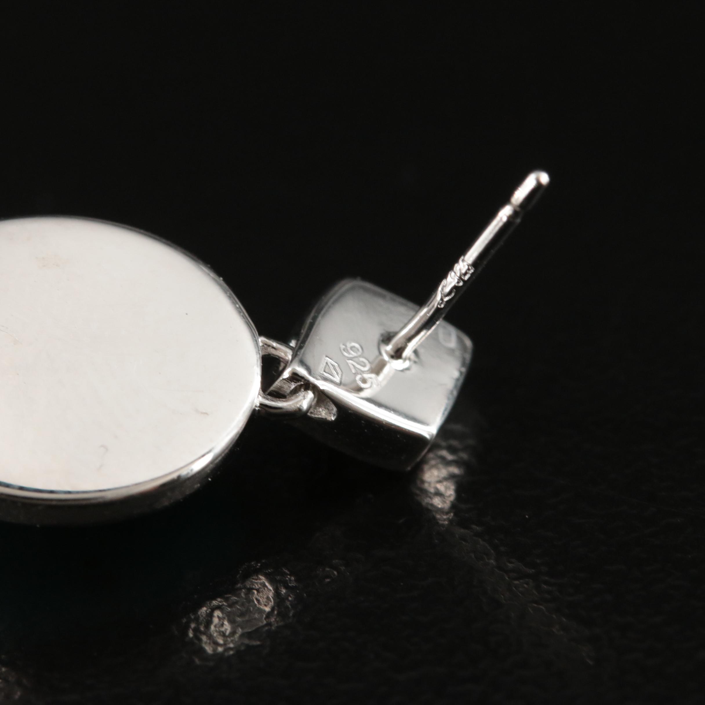 Sterling Turquoise and Topaz Earrings