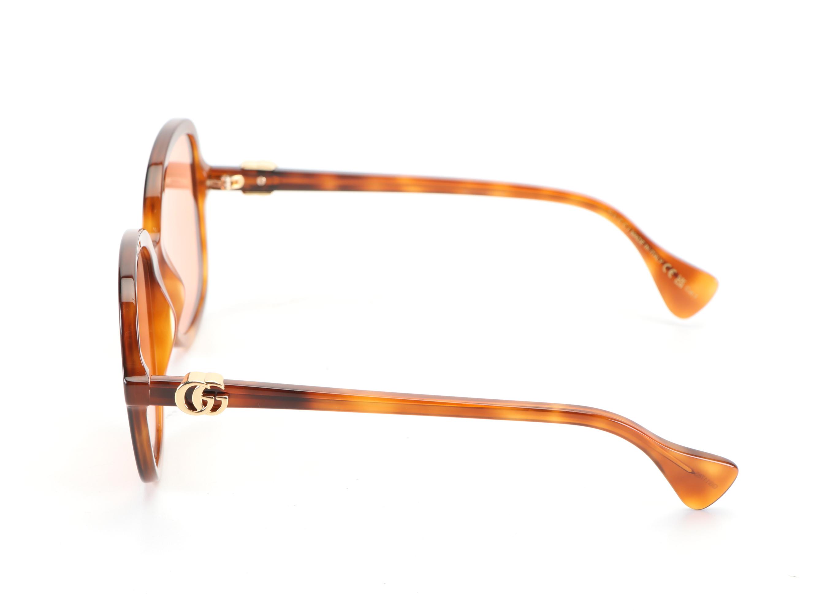 Gucci GG1178S Havana/Orange Sunglasses with Case